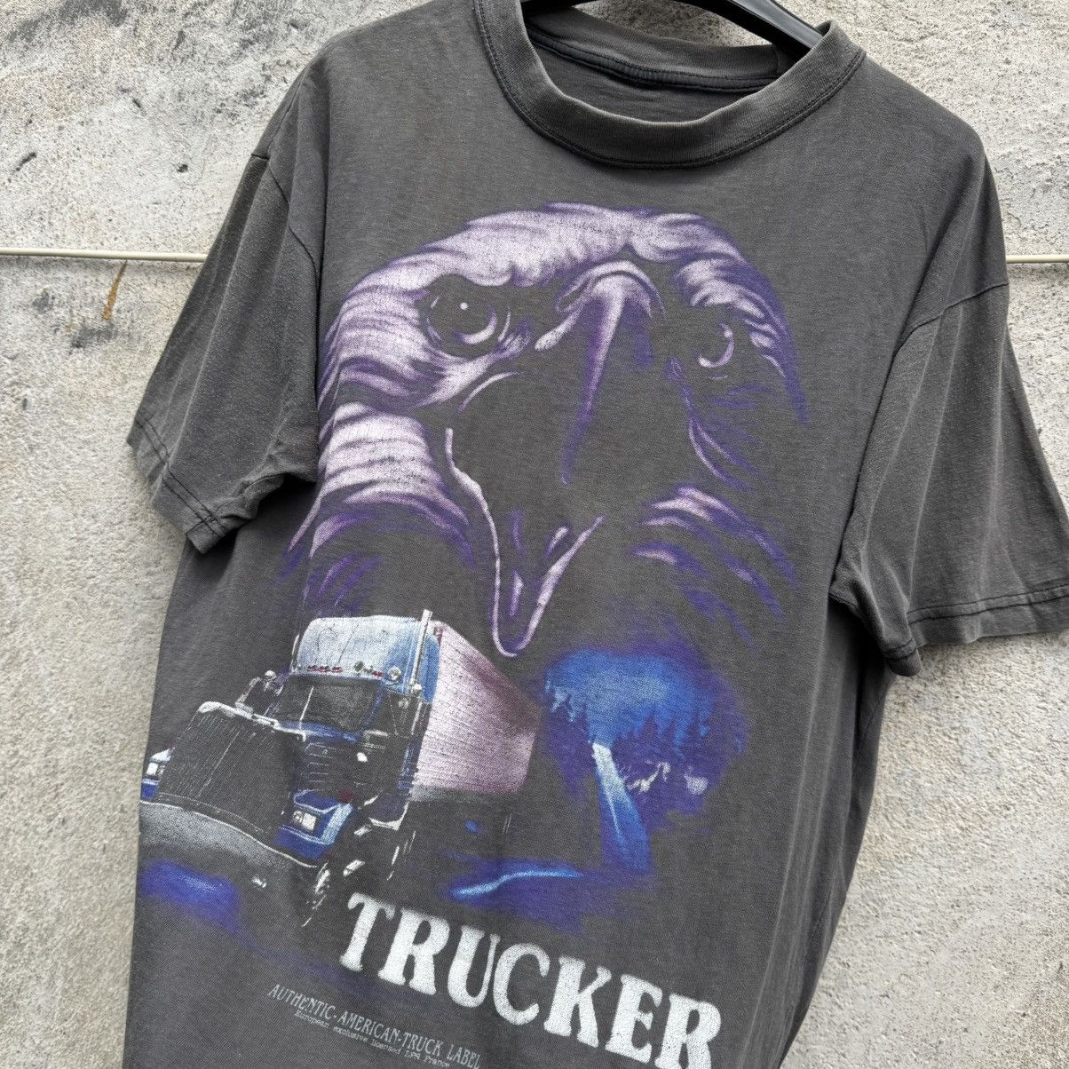 West Coast Choppers 80s/90s 3d Emblem Style Trucker Eagle Choppers Thrashed Tee Size US S / EU 44-46 / 1 - 4 Thumbnail
