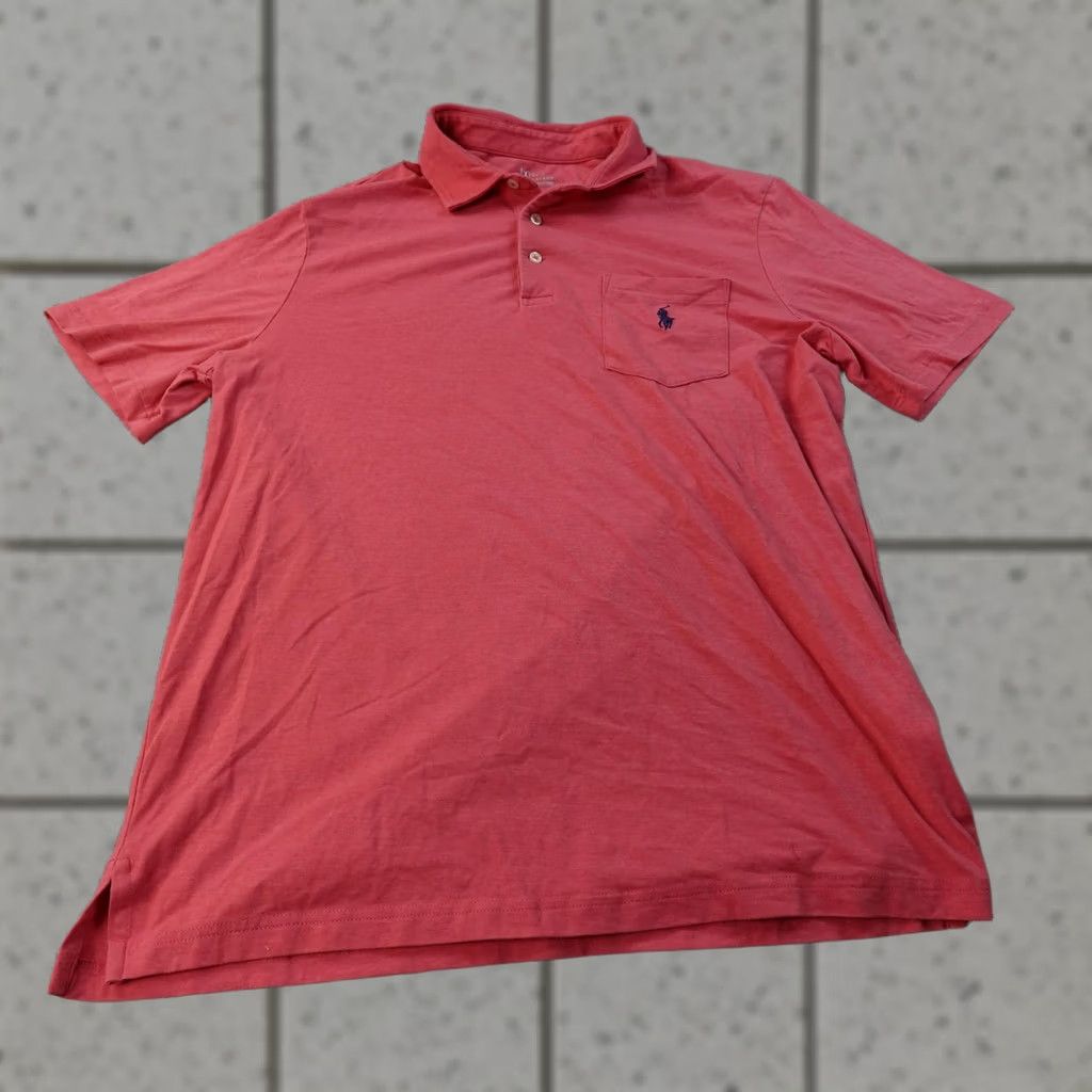 Polo Ralph Lauren VINTAGE Polo Ralph Lauren Polo Shirt Mens M Red Performance Golf Stretch Short Sleeve Pony Size US M / EU 48-50 / 2 - 1 Thumbnail