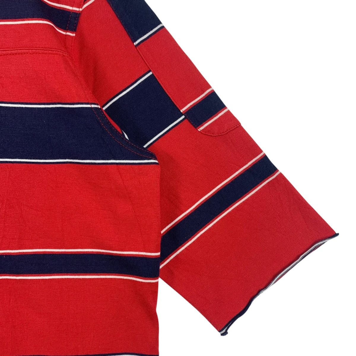 White Mountaineering WHITE MOUNTAINEERING three quarter stripe tee Size US M / EU 48-50 / 2 - 7 Thumbnail