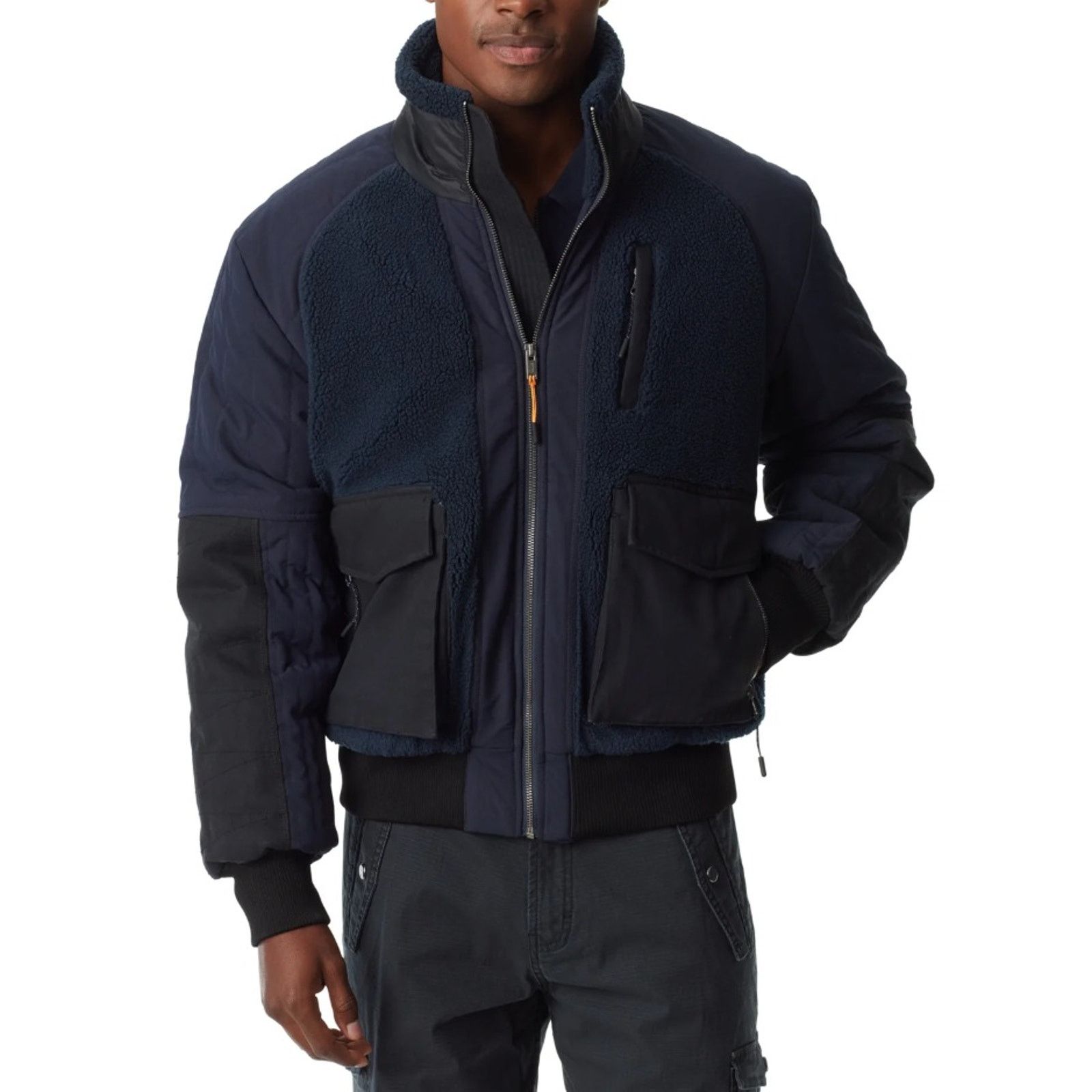 Bass Bass Outdoor Men's Mixed-Media Winter Bomber Jacket Size L Size US L / EU 52-54 / 3 - 1 Thumbnail