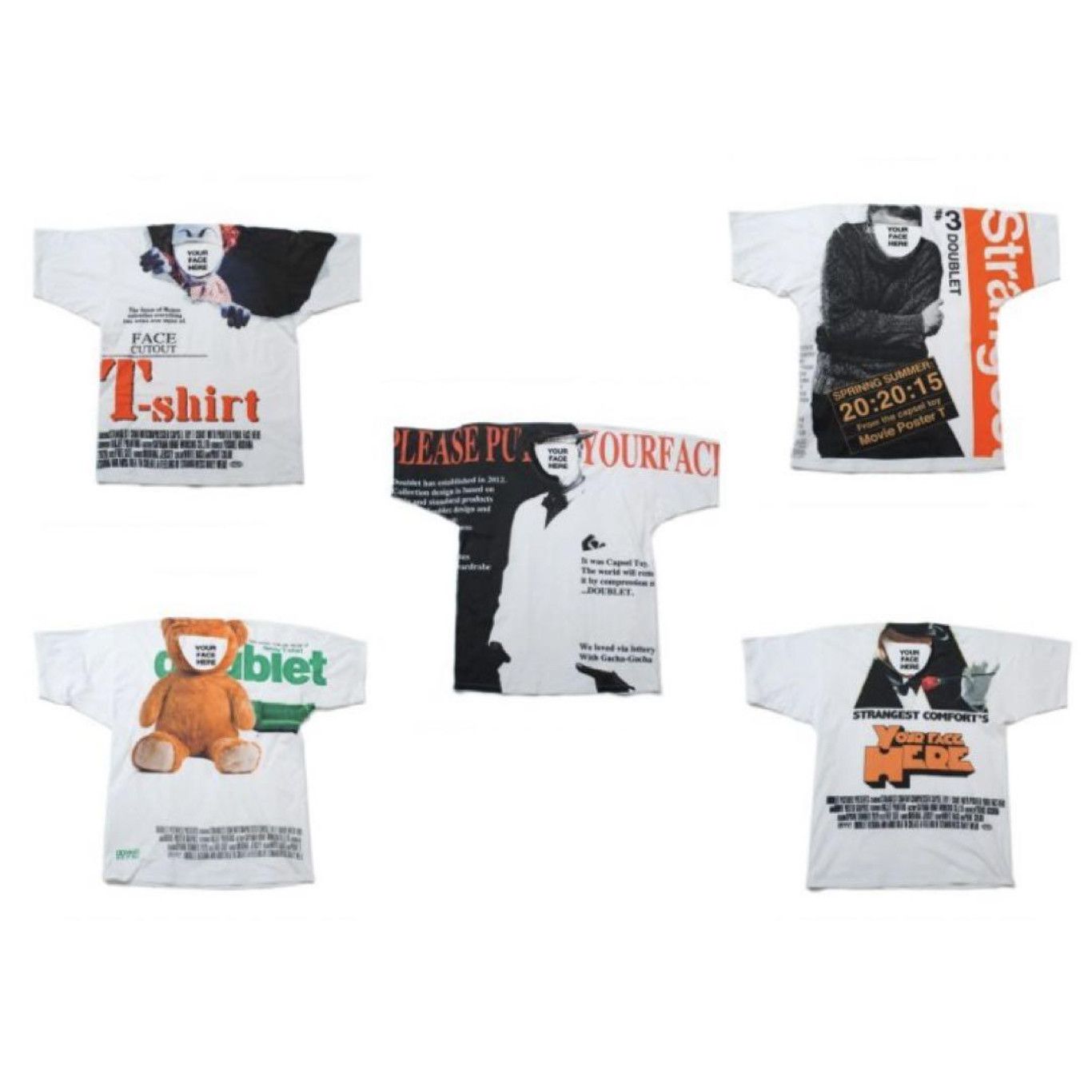 Doublet COMPRESSED "INSERT FACE" / TRAINSPOTTING MOVIE T-SHIRT Size US XL / EU 56 / 4 - 9 Thumbnail