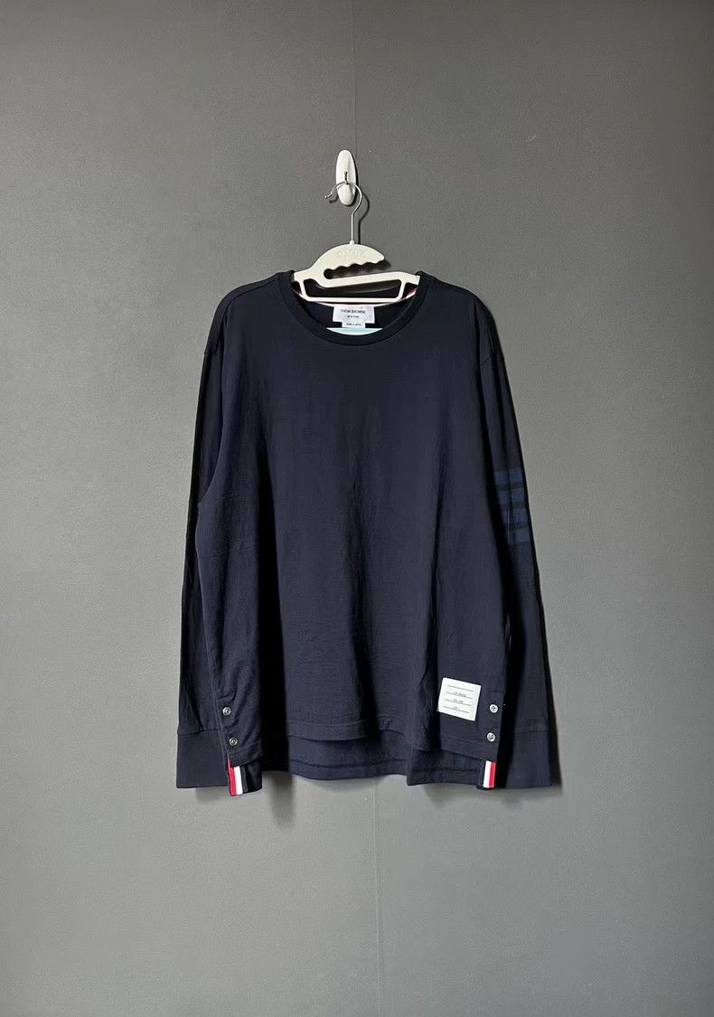 Thom Browne Thom BrowneBlue sleeve label long sleeves 2503-Nextarrow Size US M / EU 48-50 / 2 - 1 Thumbnail
