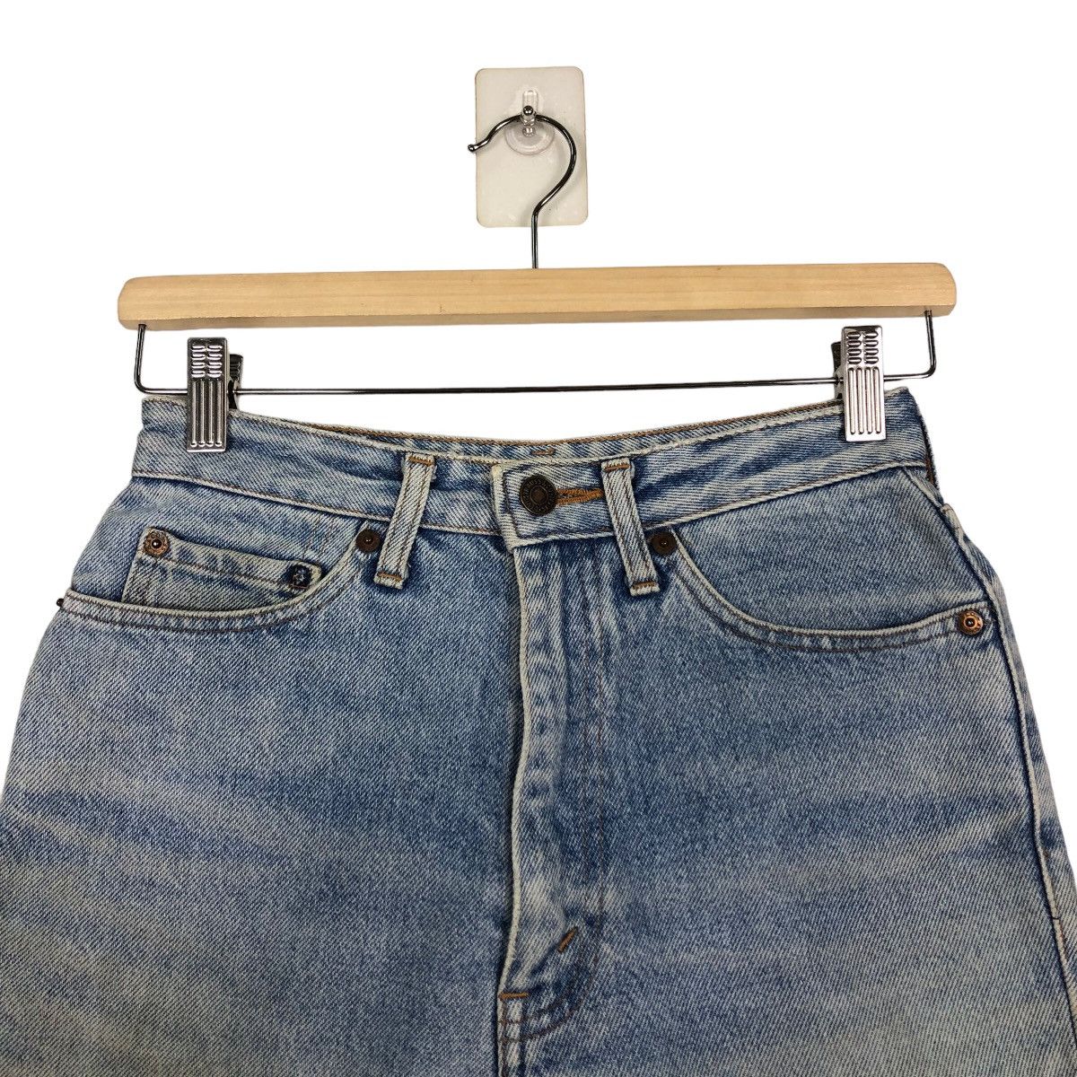 Levi's 🔥90’s Vintage Mini Skirt Levi’s Denim Size 24" / US 00 / IT 34 - 3 Thumbnail