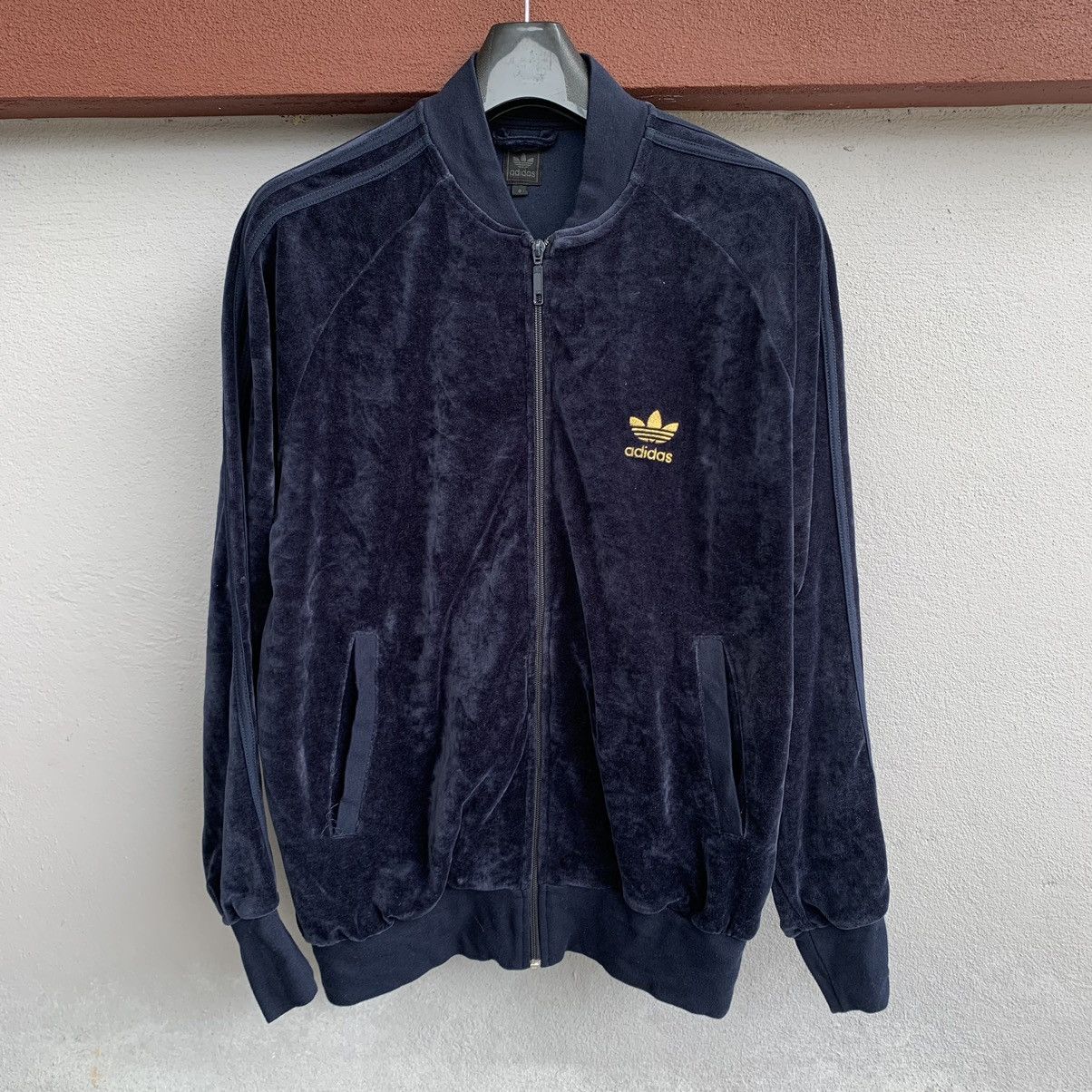 Adidas Vintage Adidas Japan Velvet Training Sport Jacket Size US XL / EU 56 / 4 - 1 Thumbnail