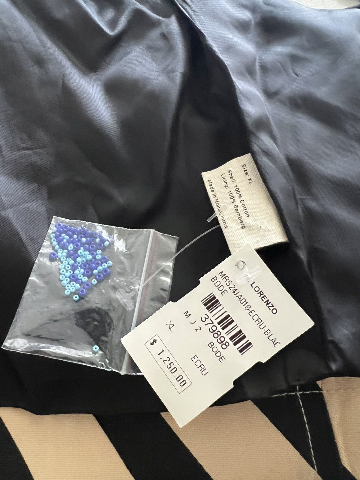 Bode 1495USD Blue White House Steps Reversible Quilted Jacket Size US XL / EU 56 / 4 - 5 Thumbnail