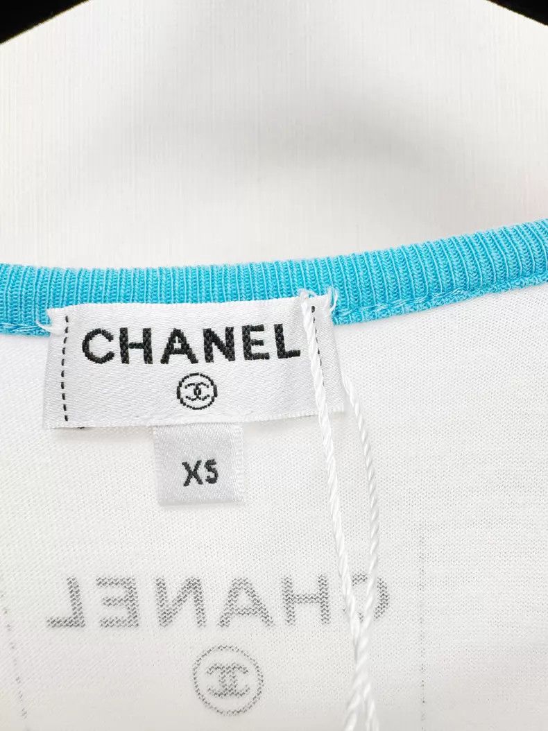 Chanel Chanel White short sleeves Size XS / US 0-2 / IT 36-38 - 2 Thumbnail