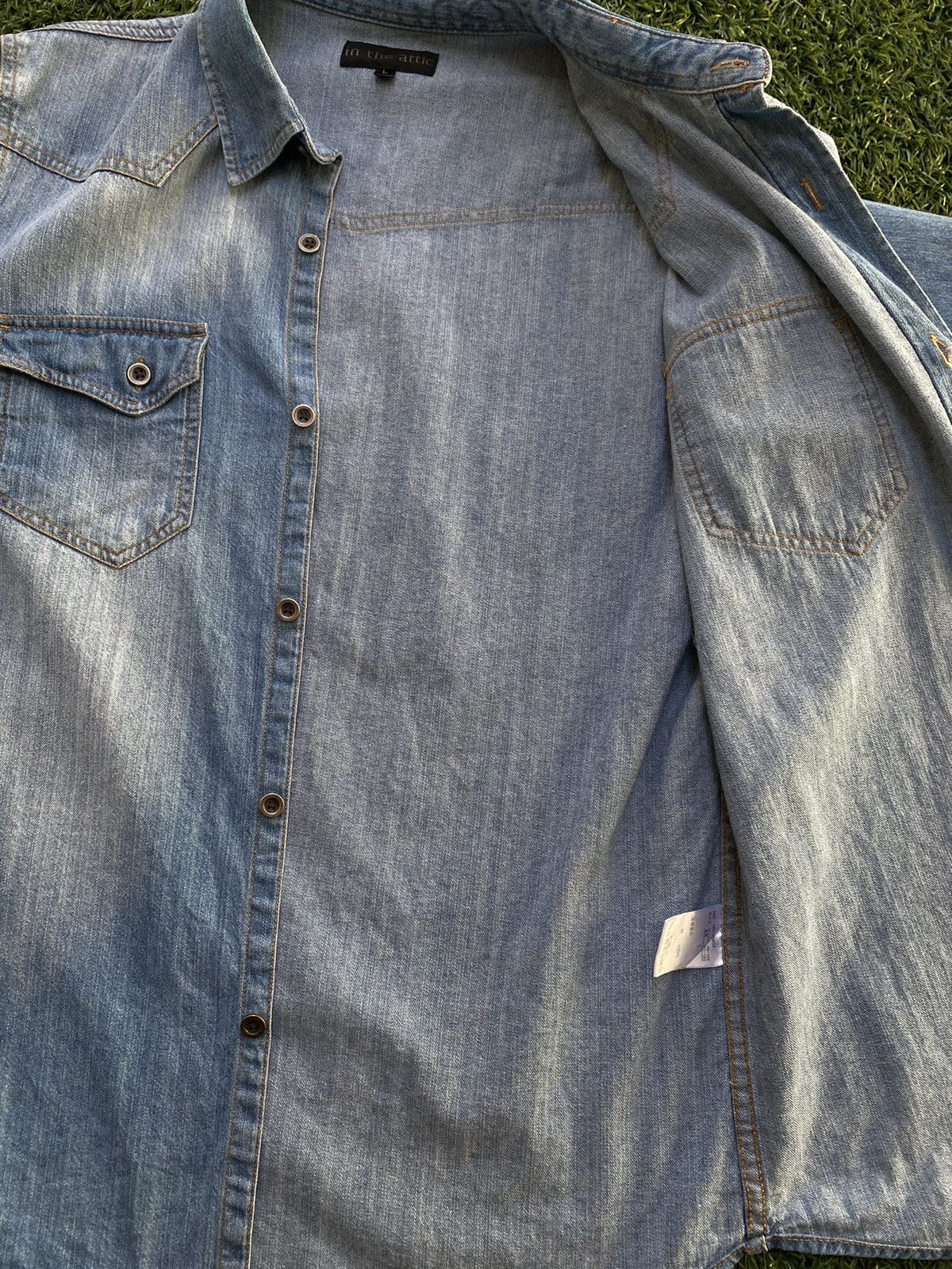 In The Attic Vintge In The Attic Washed Denim Shirts Size US M / EU 48-50 / 2 - 6 Thumbnail