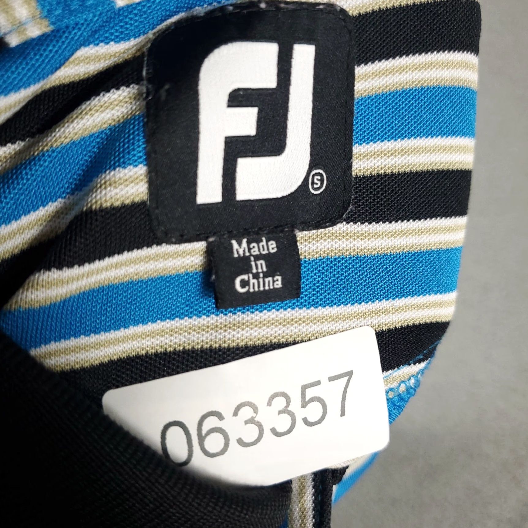 Footjoy VINTAGE FootJoy Polo Shirt Mens Size Small Blue Striped Golf Casual Short Sleeve Size US S / EU 44-46 / 1 - 7 Thumbnail
