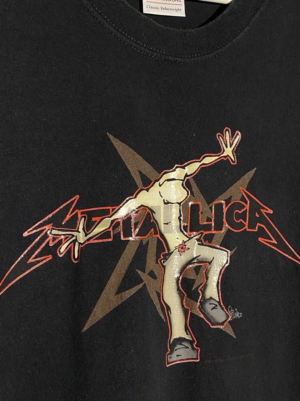 Band Tees Vintage 2002 Metallica Ninja Star Moshing T-Shirt Travis Size US L / EU 52-54 / 3 - 3 Thumbnail