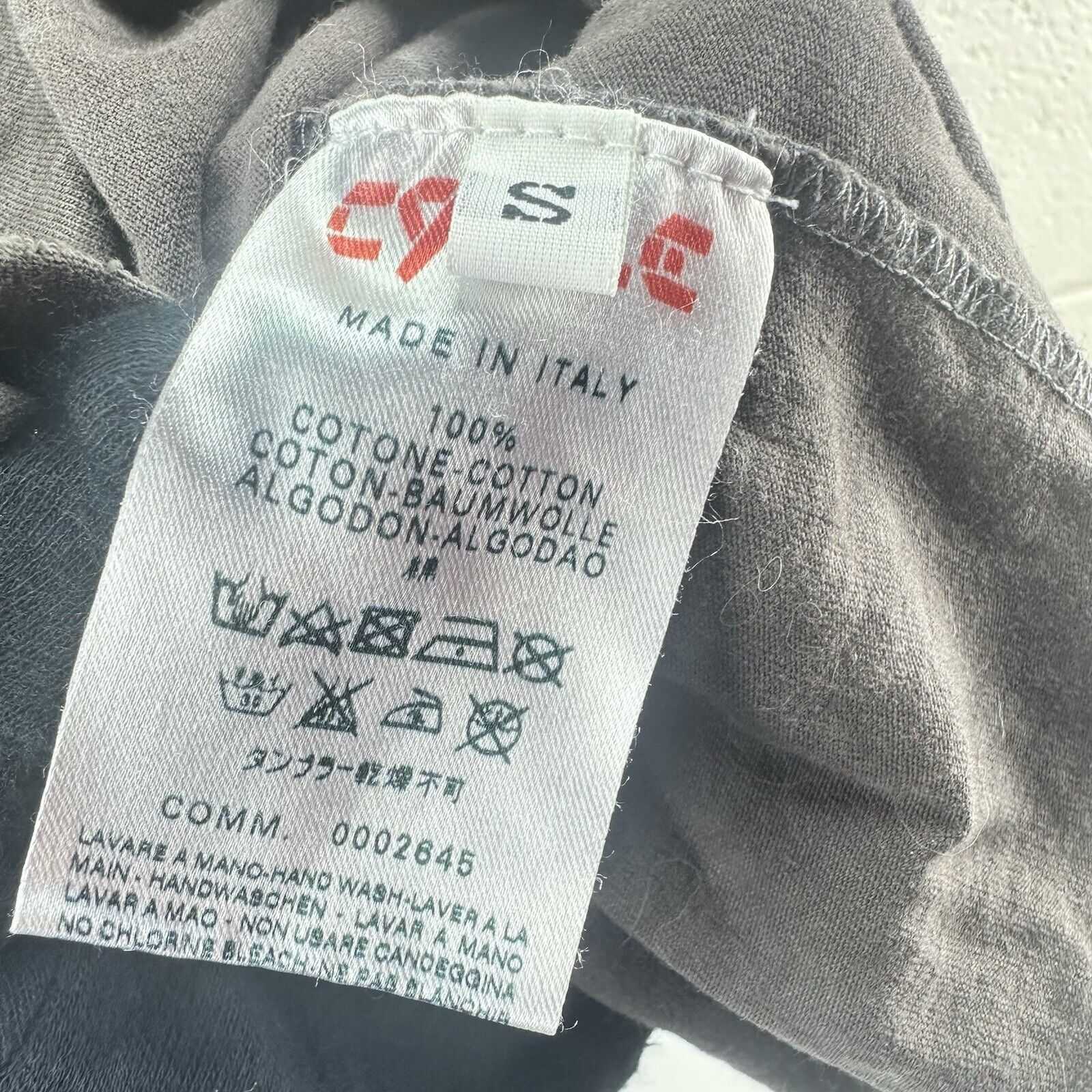 Other Cycle Made In Italy T-shirt Grey Sz S Gold Embroidery Stars Size S / US 4 / IT 40 - 8 Thumbnail