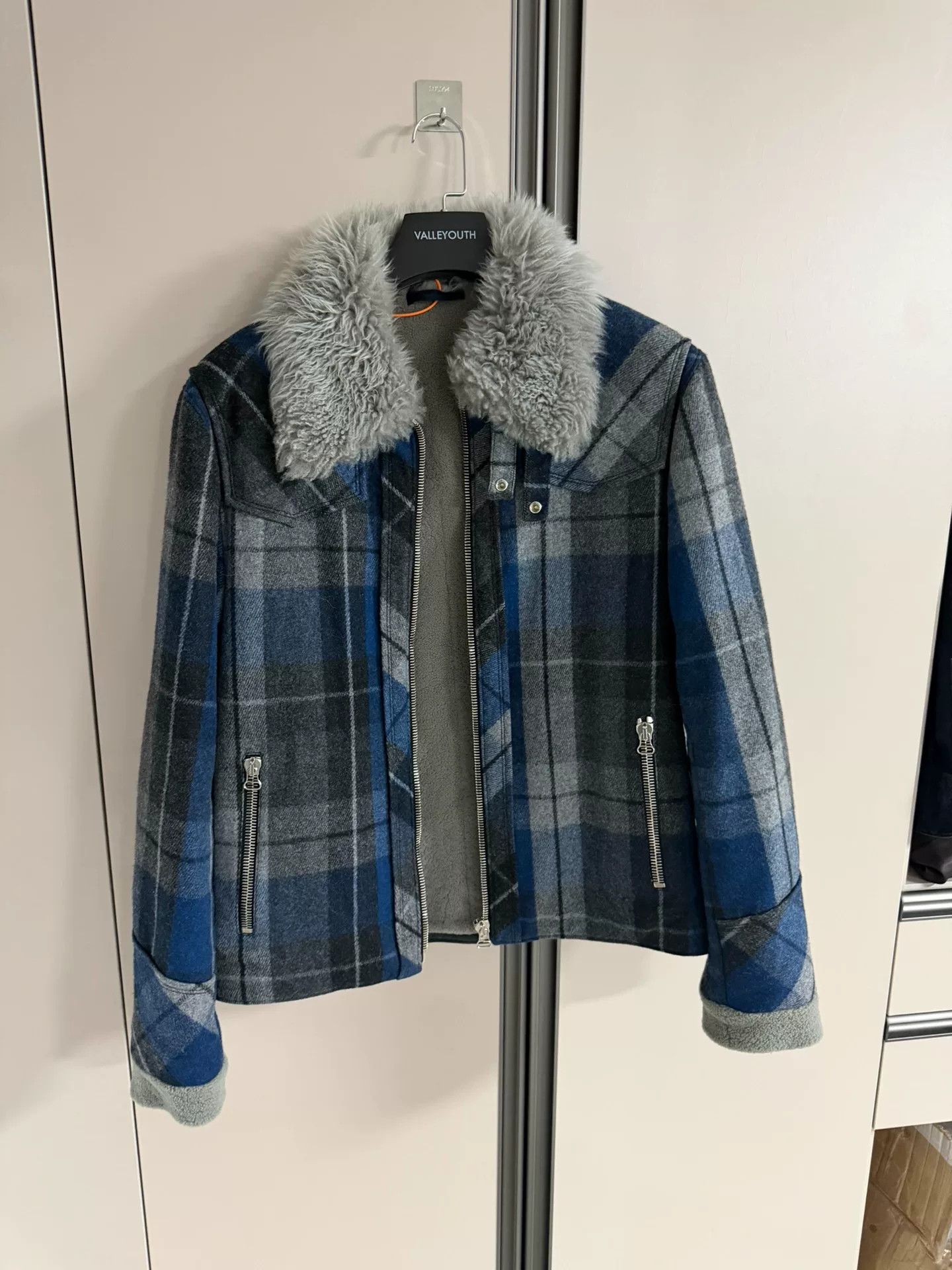 Lanvin Lanvin Plaid Fur Collar Jacket Size US M / EU 48-50 / 2 - 1 Thumbnail