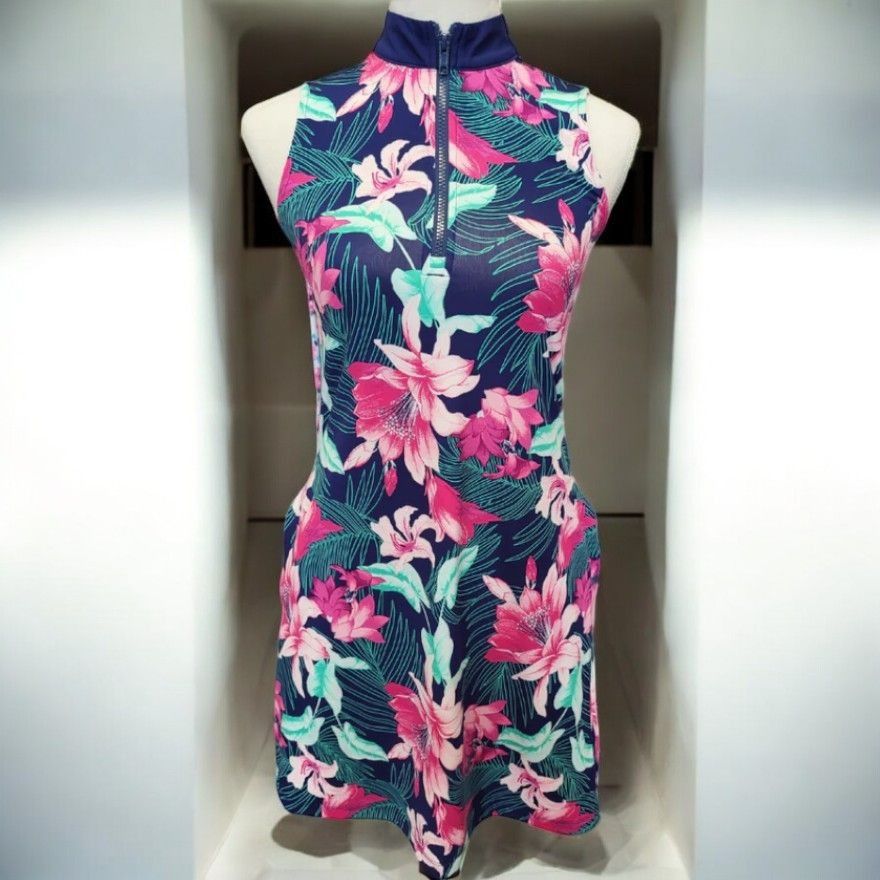 Tommy Bahama Tommy Bahama Womens Floral Sleeveless UPF 50 Racquet Paddle Size S / US 4 / IT 40 - 10 Thumbnail