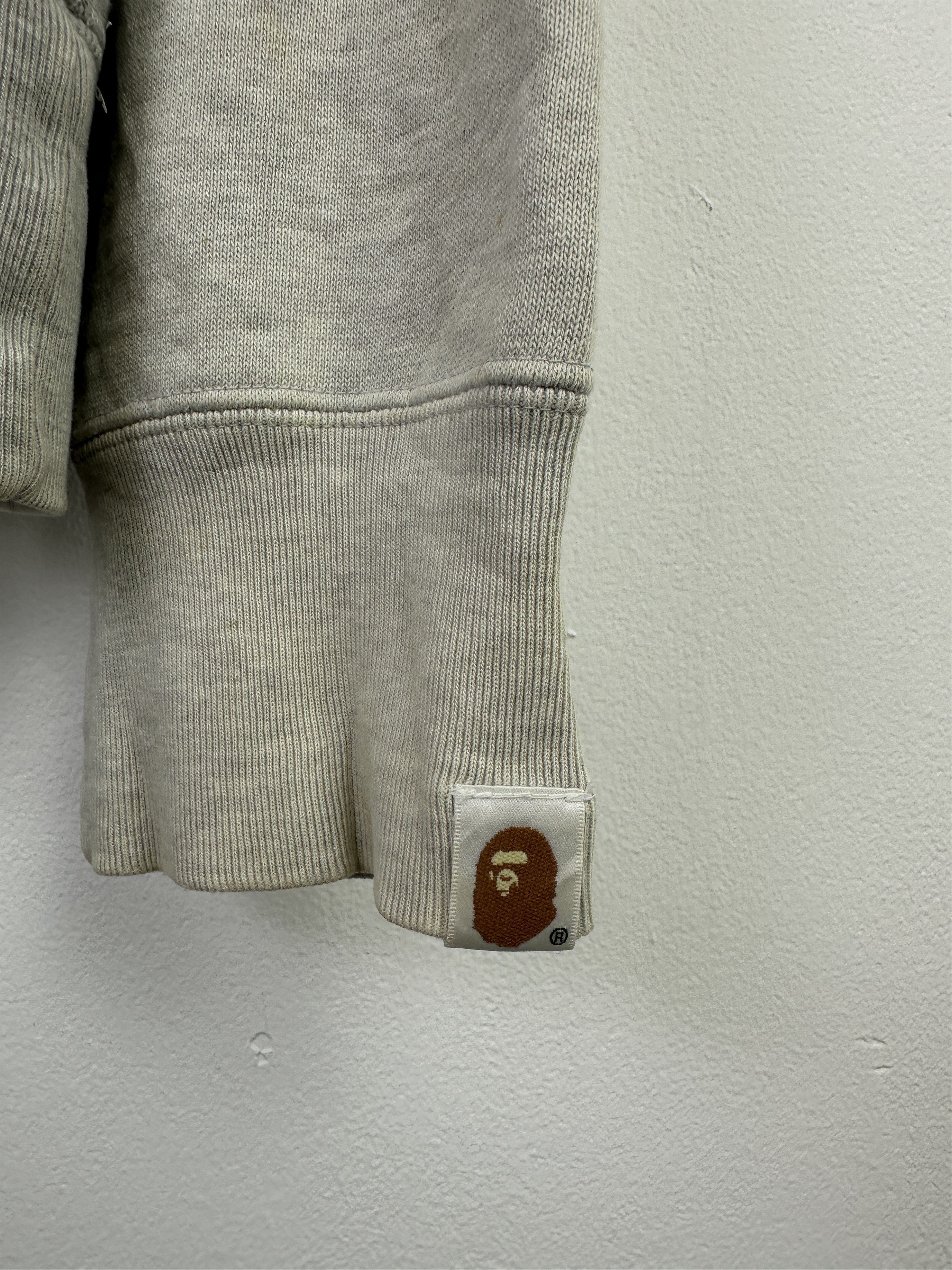 Bape A Bathing Ape BAPE Star Logo Grey Full-Zip Hoodie BP007 Size US XXL / EU 58 / 5 - 8 Thumbnail