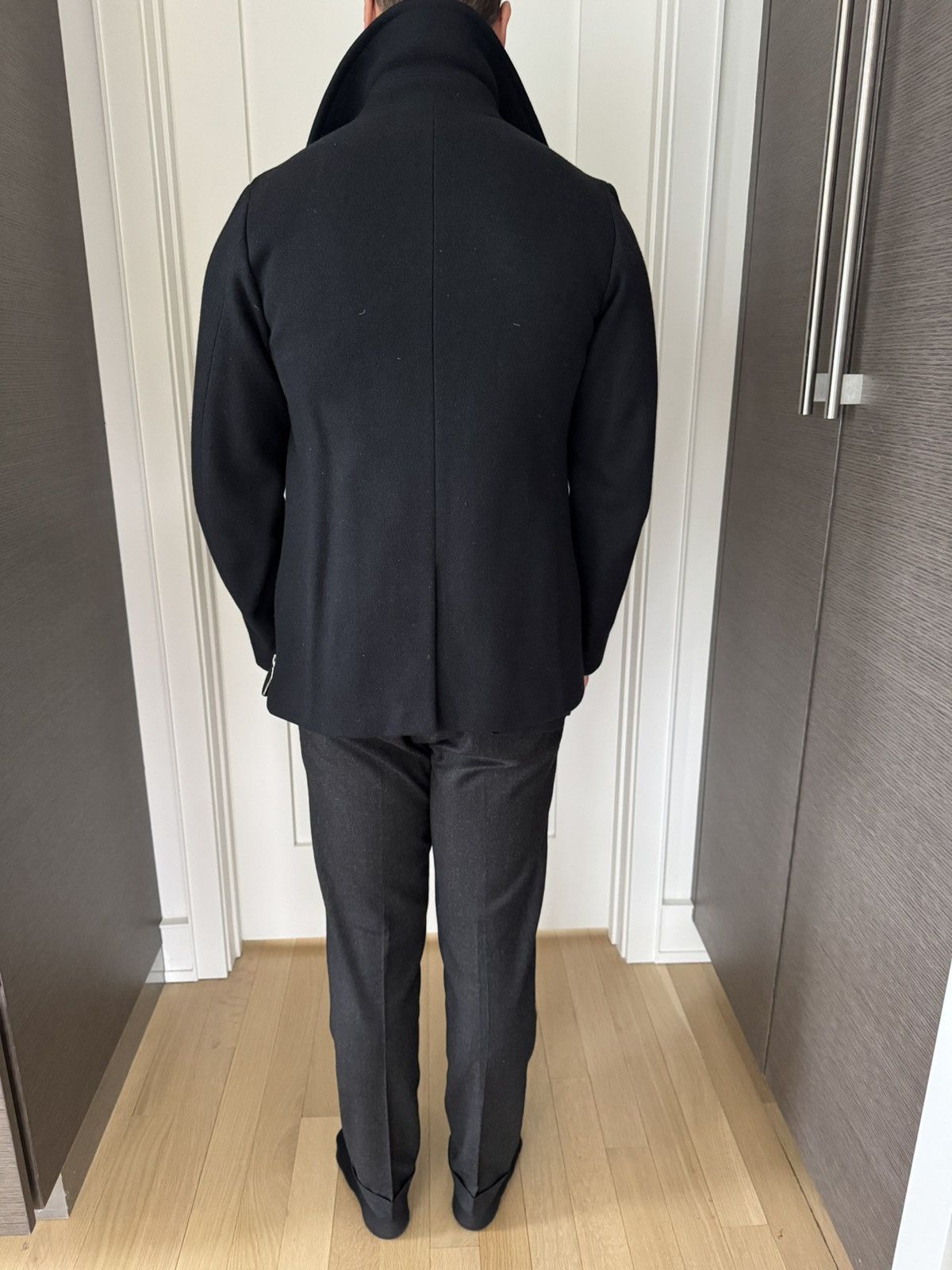 Dries Van Noten Navy luxury peacoat Size US M / EU 48-50 / 2 - 4 Thumbnail
