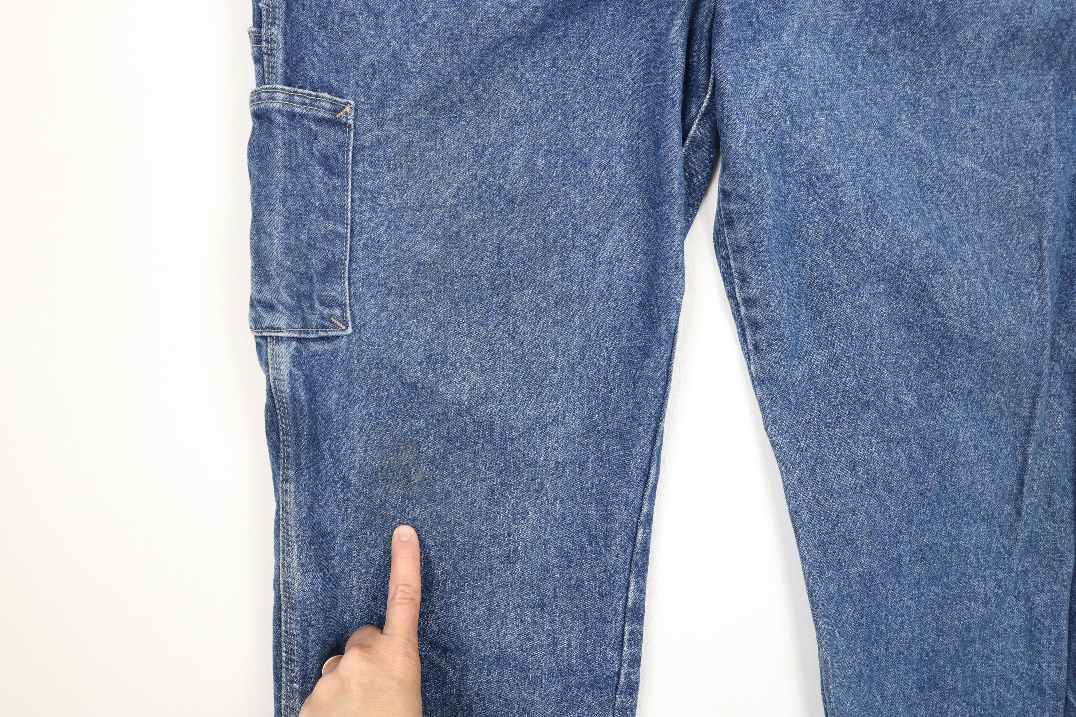Vintage Vintage Bulwark FR Resistant Work Wide Leg Dungaree Jeans Size US 38 / EU 54 - 5 Thumbnail