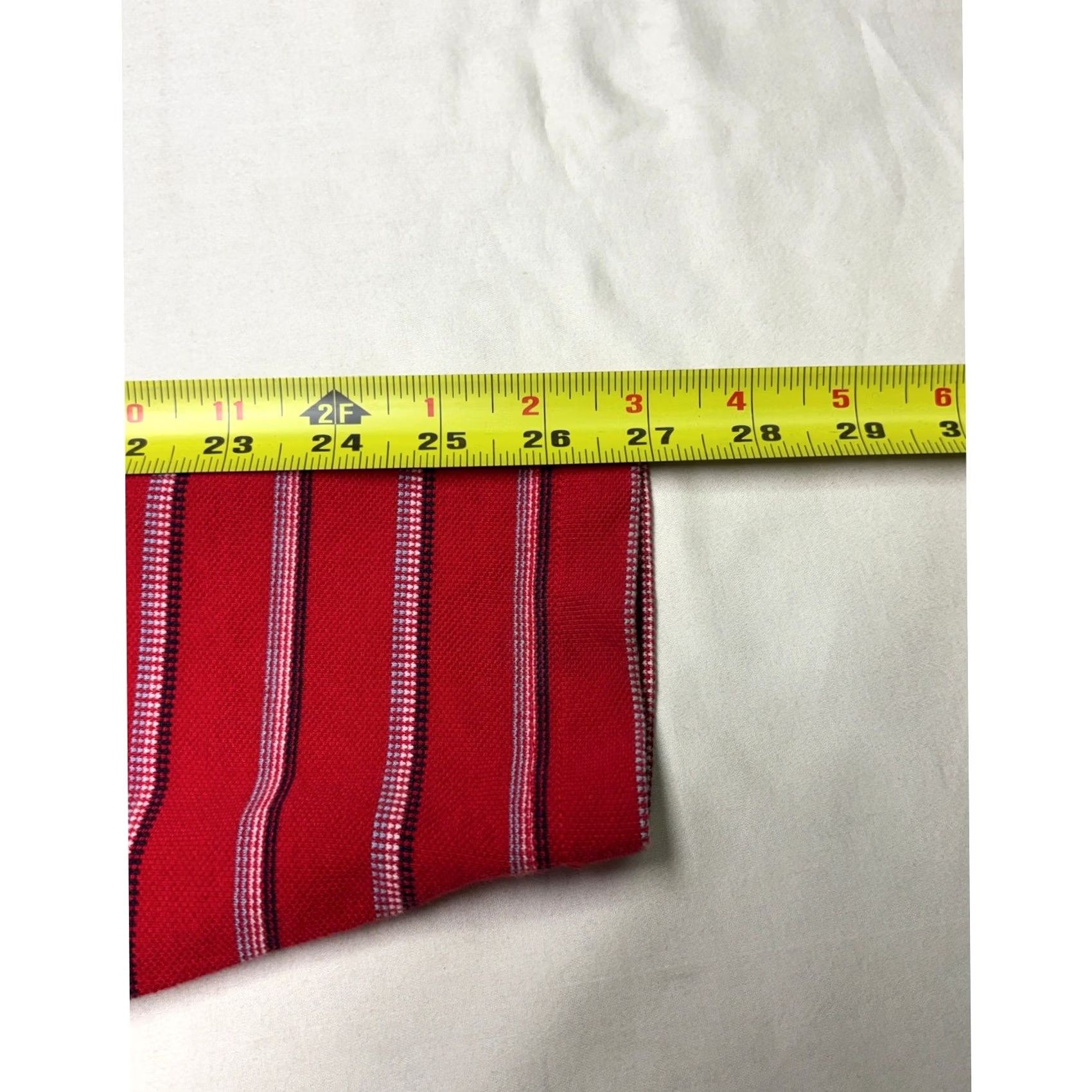 Brooks Brothers Brooks Brothers Mens Red Striped Cotton Pique Long Sleeve Henley Shirt L Size US L / EU 52-54 / 3 - 7 Thumbnail