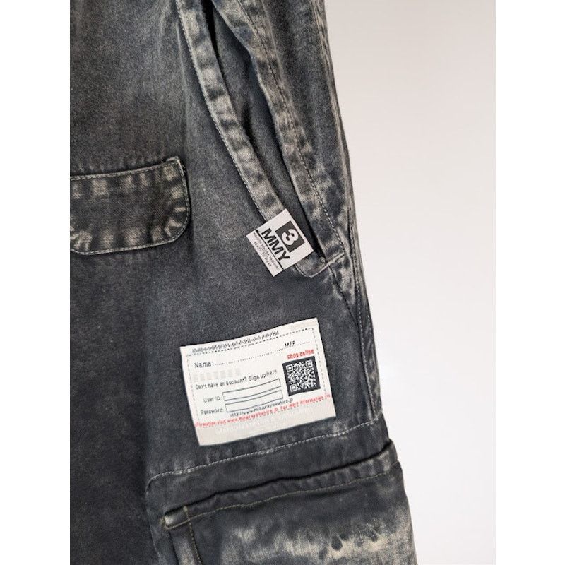 Maison MIHARA YASUHIRO o1rshd1 Repair Cargo Trousers Denim Pants in Black Size US 32 / EU 48 - 10 Thumbnail