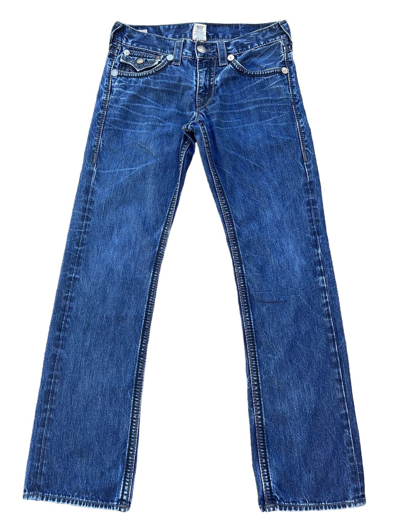 Vintage 2000s True Religion Blue Denim Straight Leg Jeans