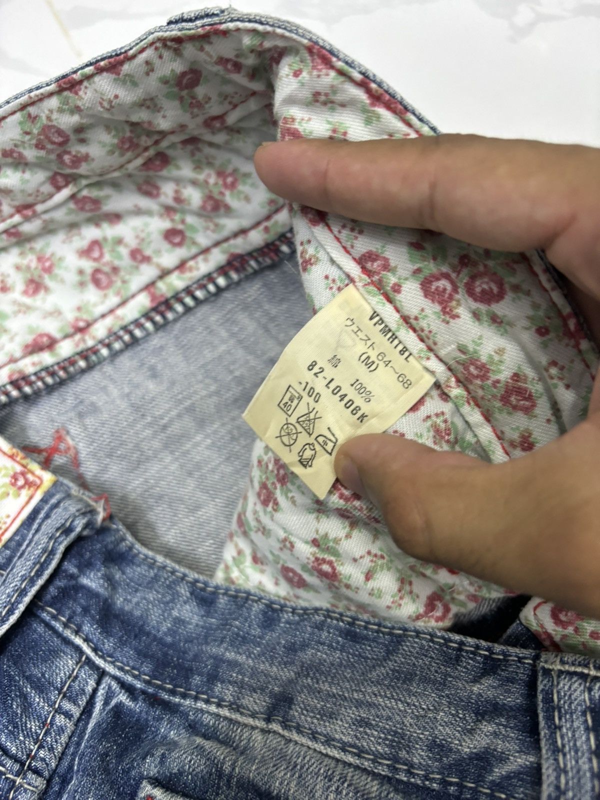 Japanese Brand VINTAGE JAPANESE RUSH HOUR DISTRESSED DENIM JEANS Size 29" - 10 Thumbnail