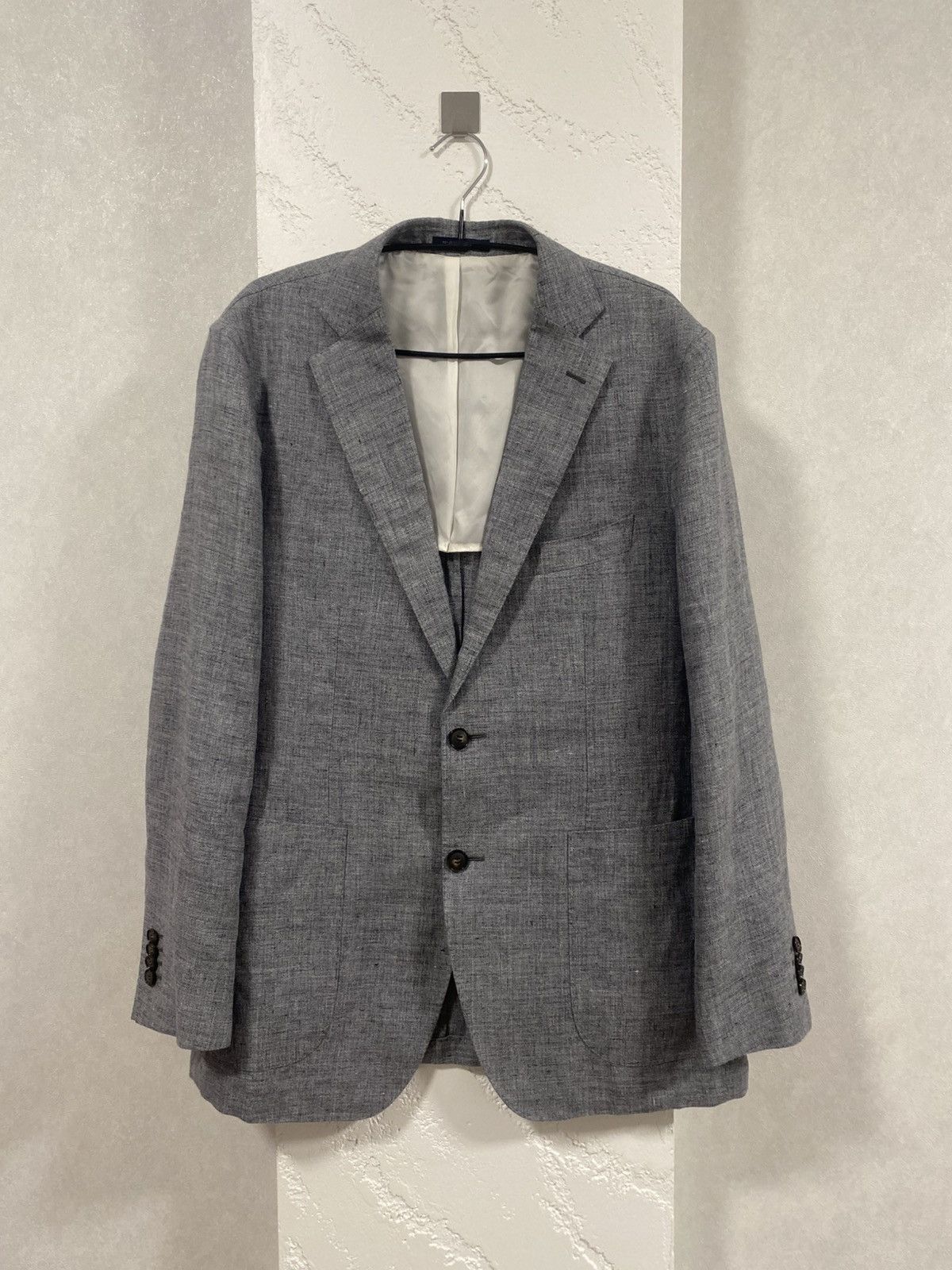 Suitsupply Suitsupply Angelico Linen Blazer Havana Patch HL Size: 44S Size 44S - 1 Thumbnail