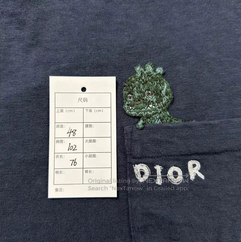 Dior Dior Men's Blue Cotton T-shirt . Size US XS / EU 42 / 0 - 5 Thumbnail