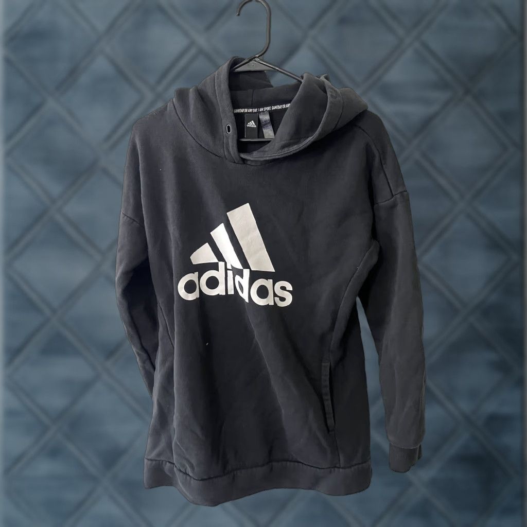 Adidas Adidas Originals Womens Pullover Hoodie Size Small 8-10 Black Cotton Blend Size S / US 4 / IT 40 - 1 Thumbnail