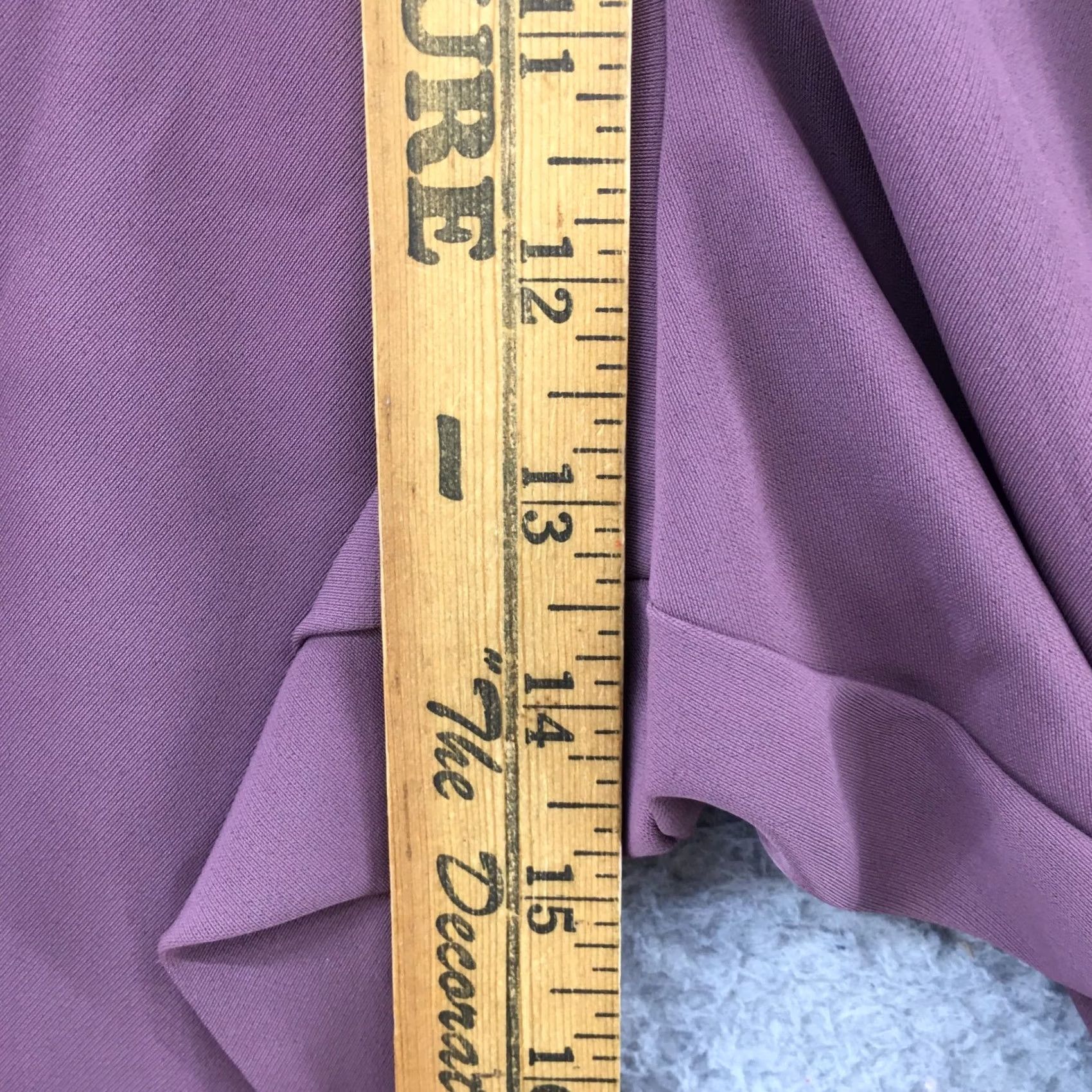 Vintage A New Day Pants Cropped Womens XXL Purple High Rise Pleated Front NEW Size 40" / US 18 - 5 Thumbnail
