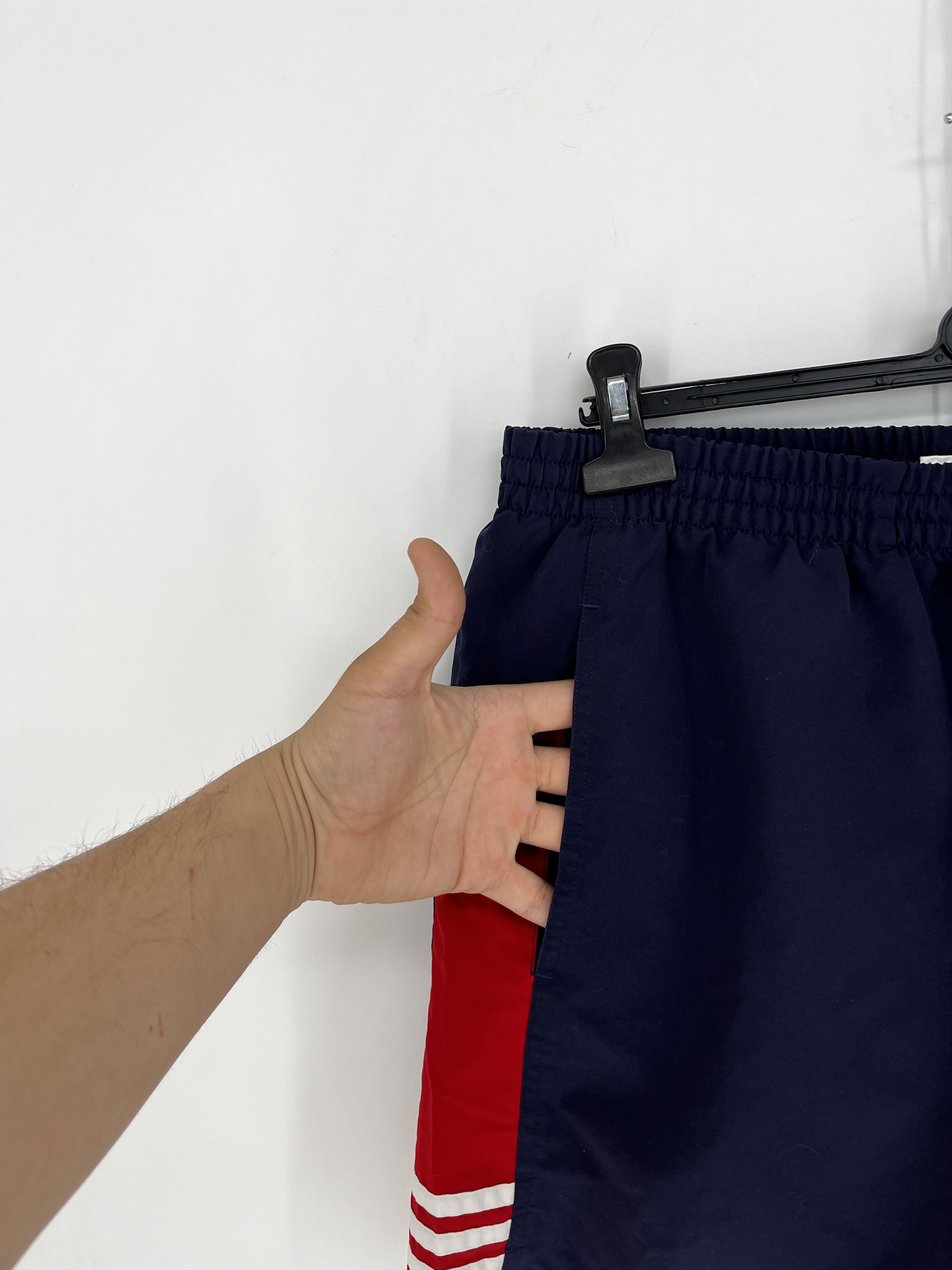 Adidas × Vintage 90s Vintage Adidas Black Nylon Mini Logo Shorts Travis Style Size US 36 / EU 52 - 5 Thumbnail