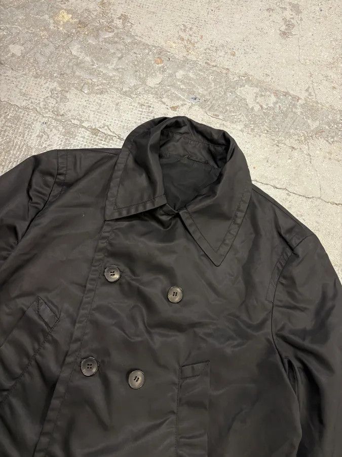 Gucci 2000s Gucci Black Waxed Buttoned Peacoat Jacket Size US M / EU 48-50 / 2 - 4 Thumbnail