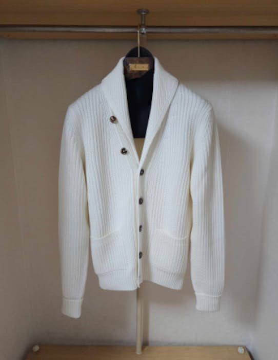 Tom Ford o1sm1stk0324 Cardigan in Ivory Size US L / EU 52-54 / 3 - 1 Thumbnail