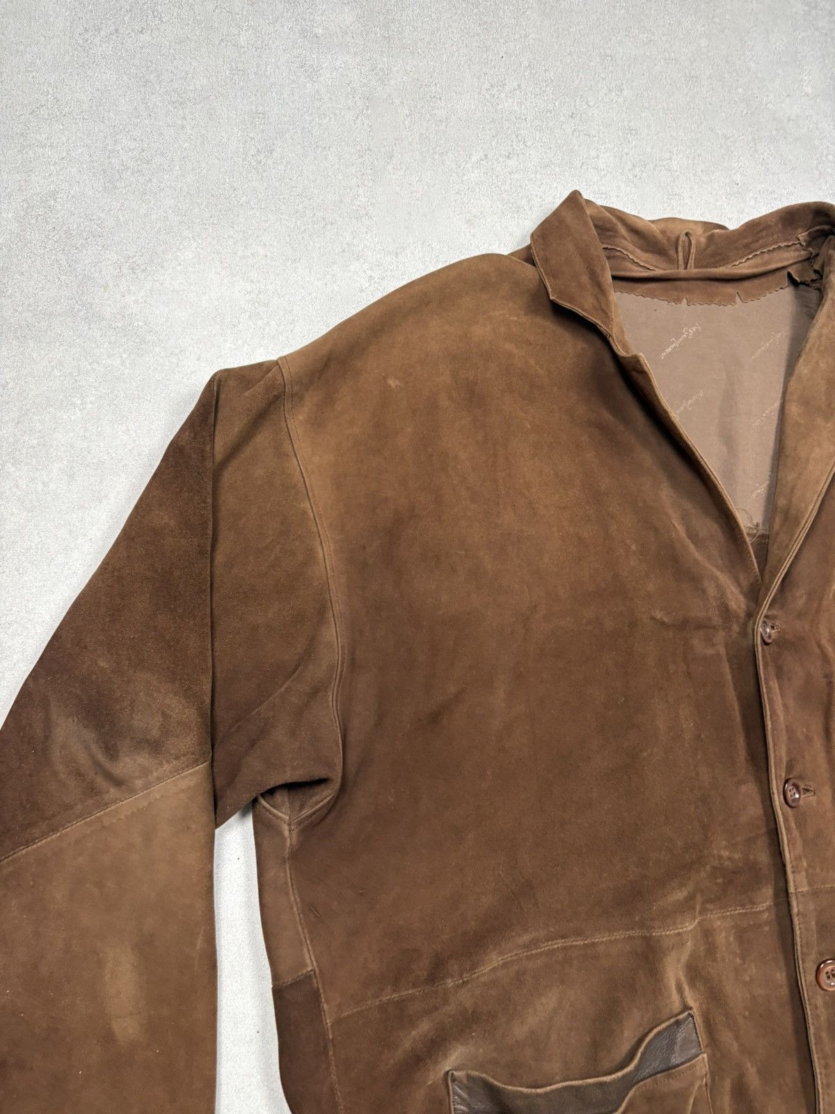 Yves Saint Laurent Yves Saint Laurent Archive 80s Suede Work Jacket YSL Vintage Size US XL / EU 56 / 4 - 8 Thumbnail