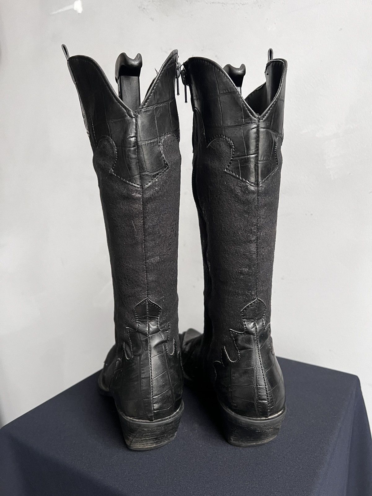 Western Rise Cowboy guidi style y2k boots Vintage Wester Grunge style Size US 7 / IT 37 - 8 Thumbnail