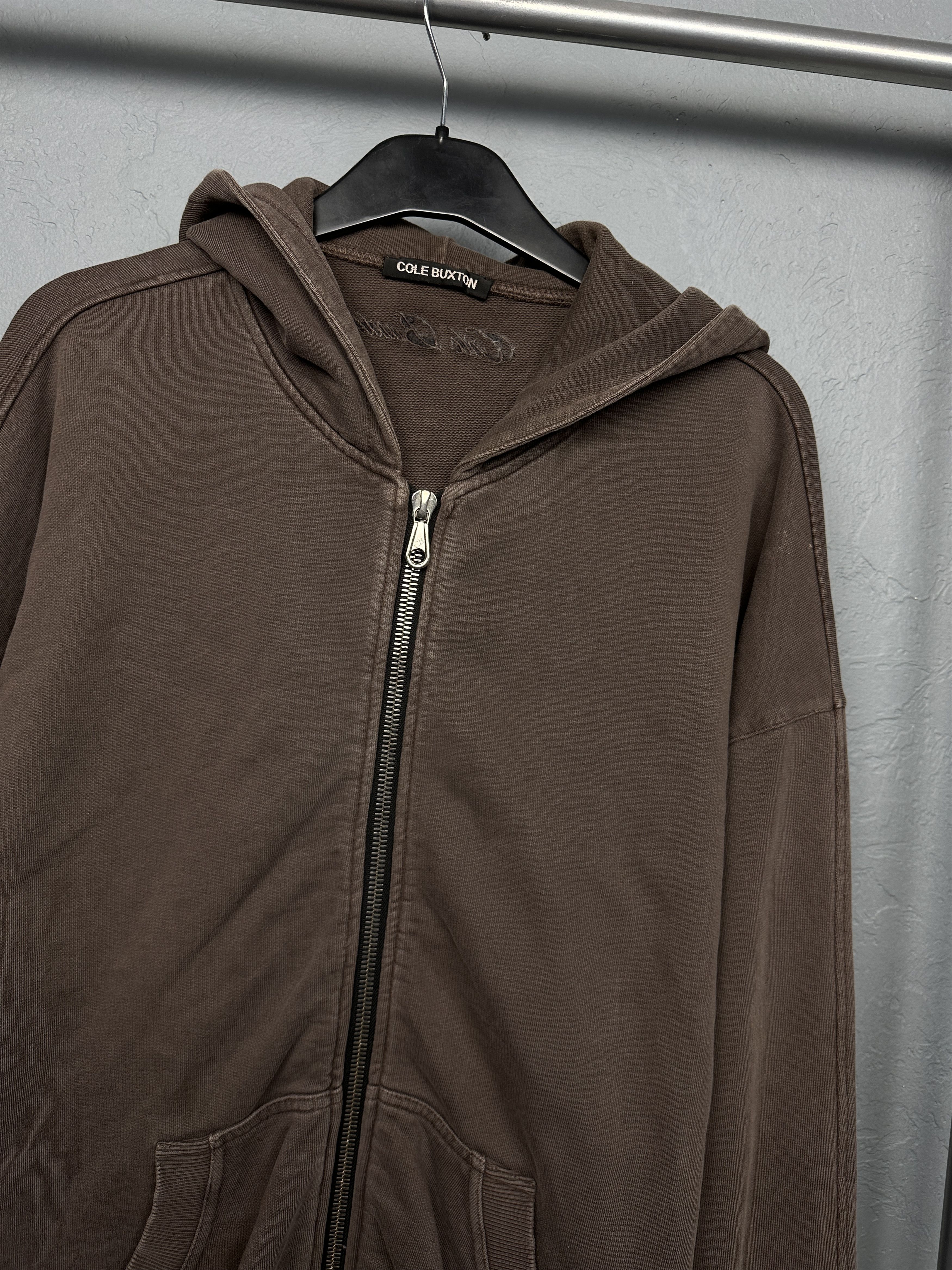 Cole Buxton Cole Buxton Mens Full Zip Washed Cotton Hoodie Size US L / EU 52-54 / 3 - 2 Thumbnail