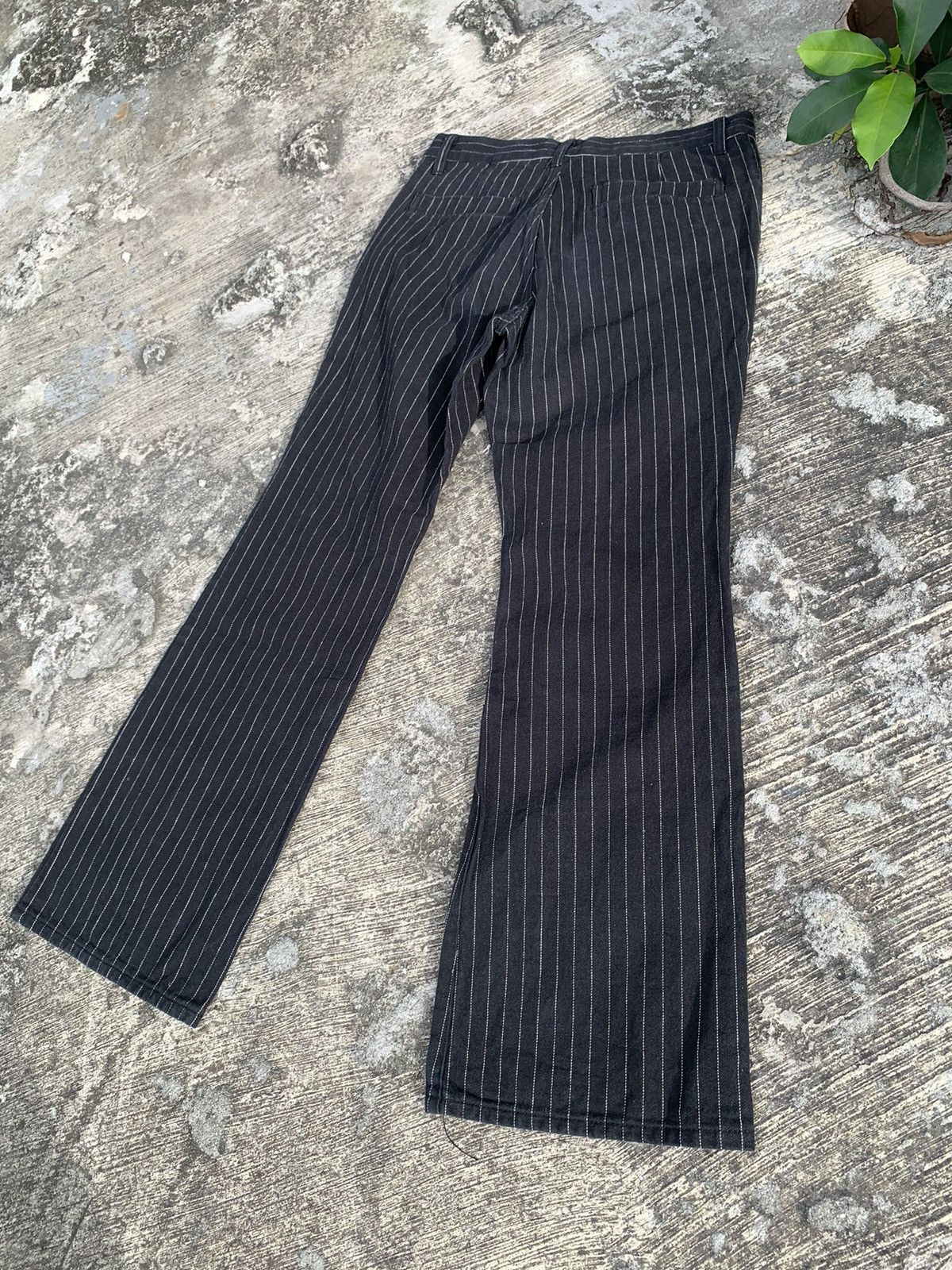 If Six Was Nine × Le Grande Bleu (L.G.B.) × Tornado Mart Flare Asm atelier sab men stripe bootcut jeans Size US 30 / EU 46 - 12 Thumbnail