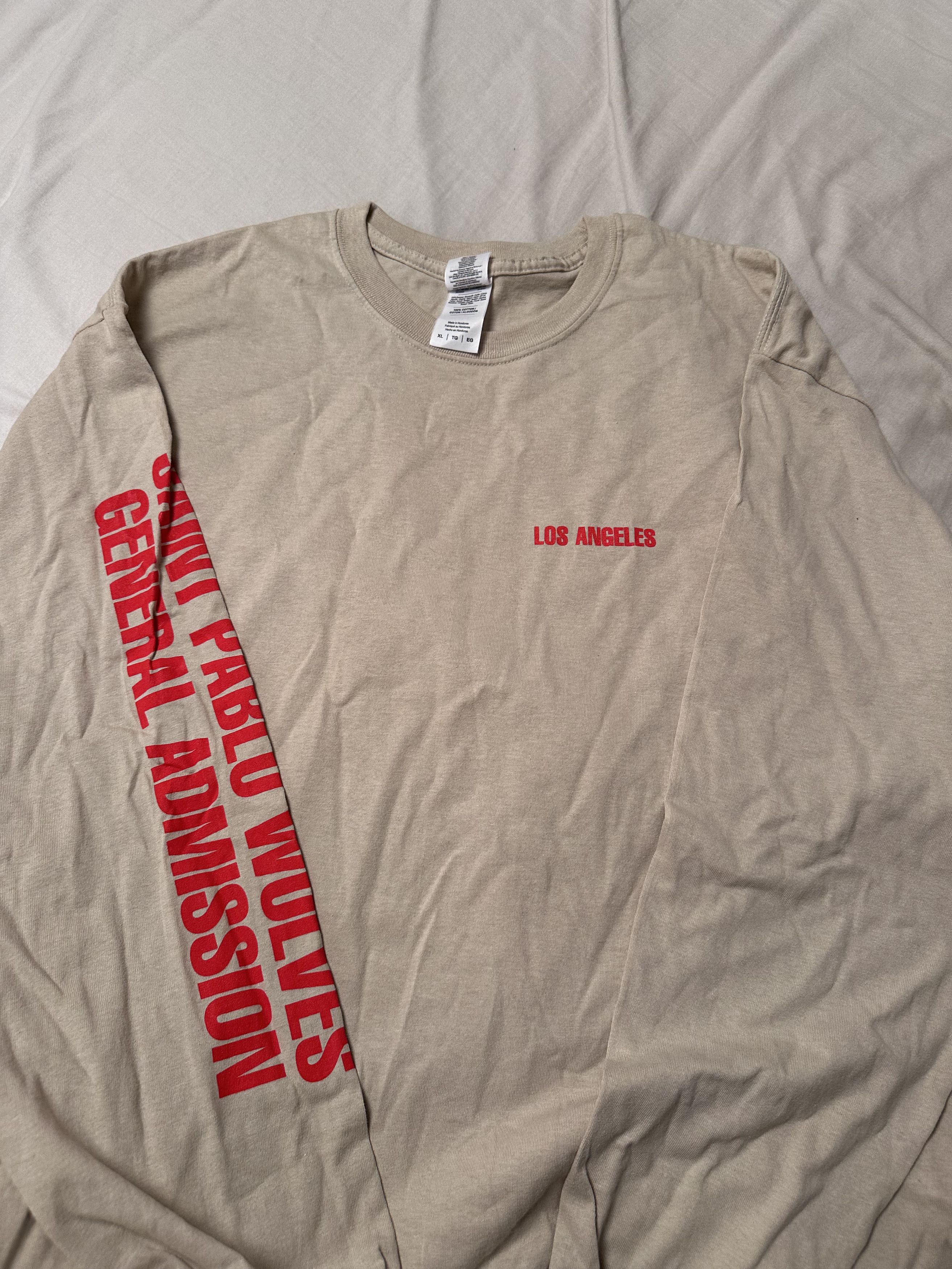 Kanye West Saint Pablo Wolves Long Sleeve T-shirt 2016 Size US XL / EU 56 / 4 - 3 Thumbnail