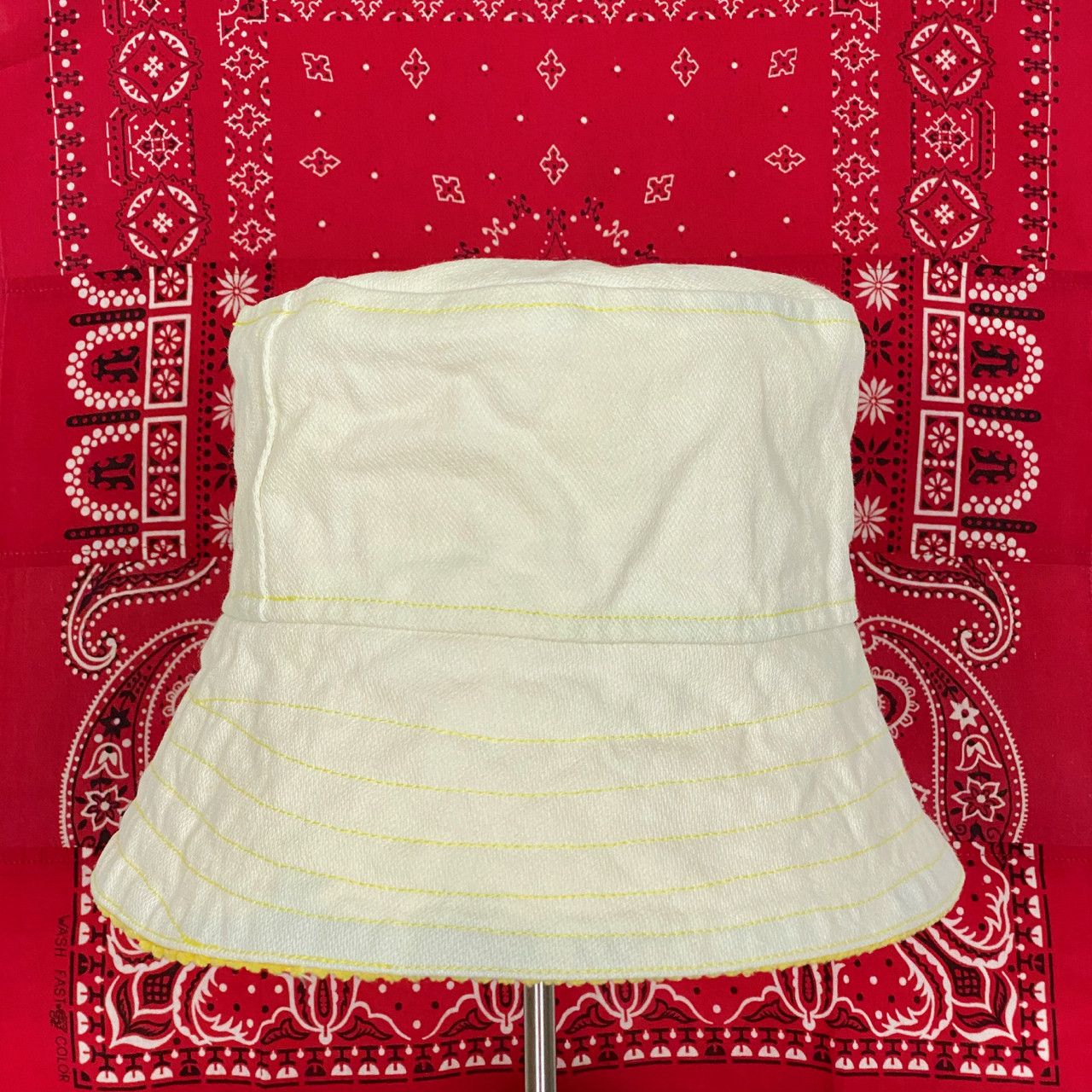 Poche Studio POCHE STUDIO HANDMADE REVERSIBLE BUCKET HAT Size ONE SIZE - 4 Thumbnail