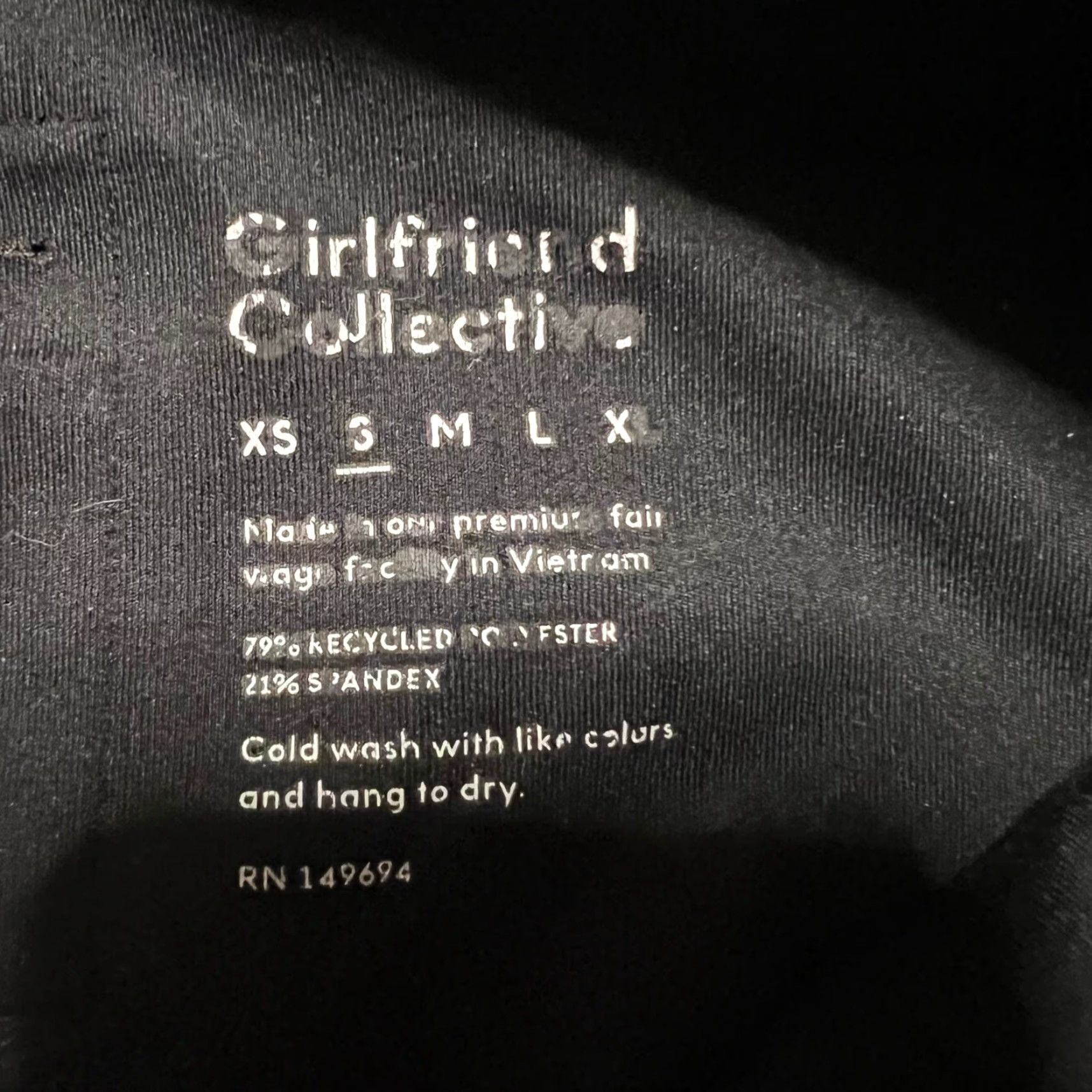 Girlfriend Collective Girlfriend Collective Leggings Pants Womens Small Black High Rise Ankle Womens S Black Leggings Size 28" / US 6 / IT 42 - 3 Thumbnail