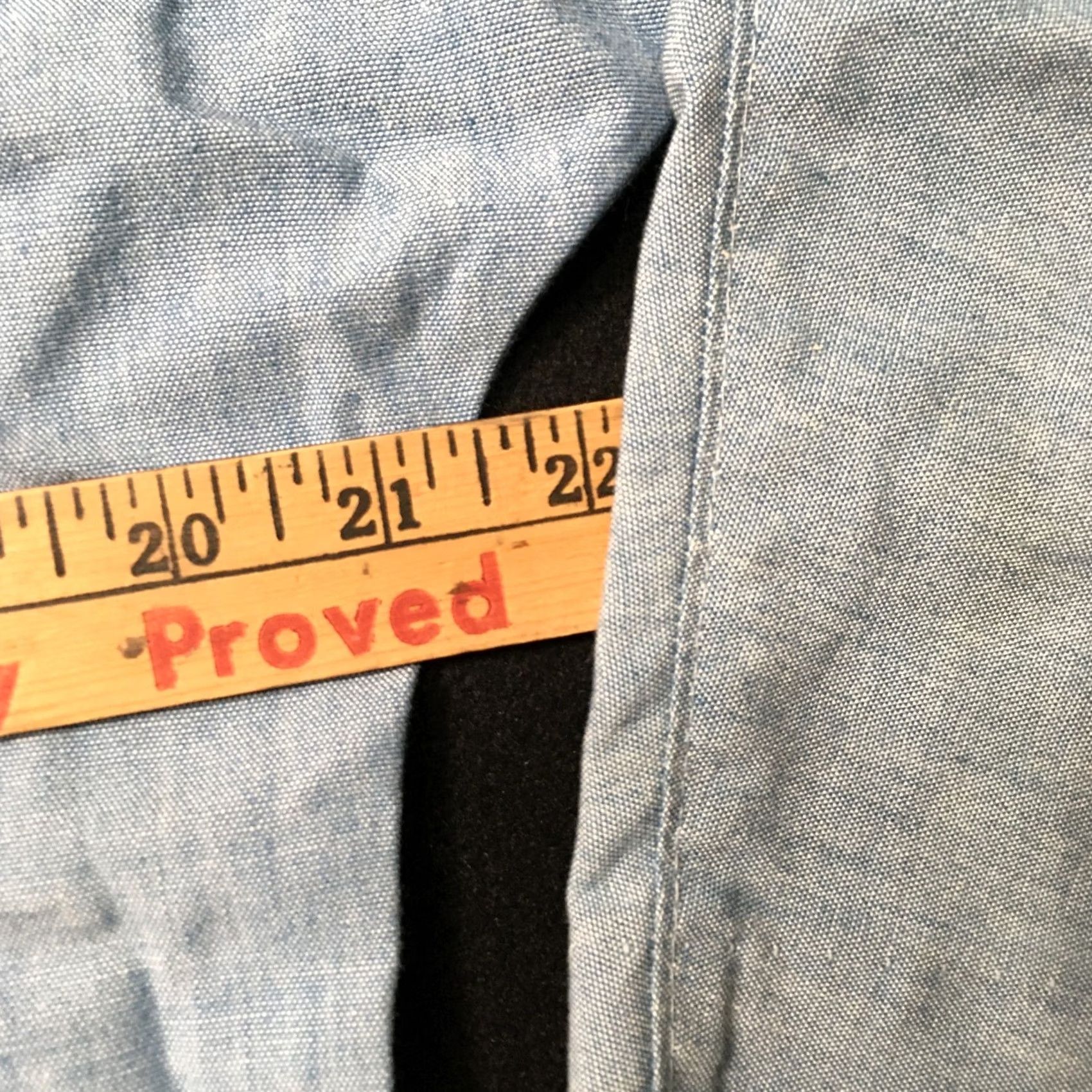 Vintage rustic Denim Women's XL Short Sleeve Western Shirt Blouse Casual Plaid Blue Vintage No Size XL / US 12-14 / IT 48-50 - 5 Thumbnail