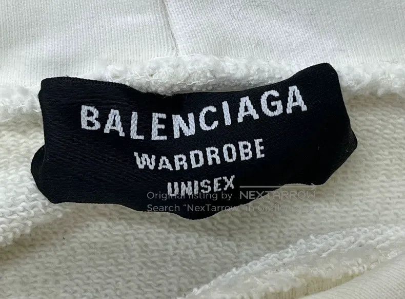 Balenciaga Balenciaga White wave embroidery letter logo hooded sweats Size US M / EU 48-50 / 2 - 3 Thumbnail