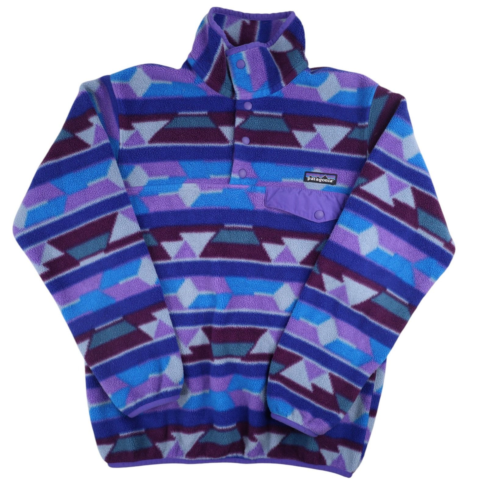 Patagonia Patagonia Synchilla Geometric Design Fleece Sweatshirt Size S / US 4 / IT 40 - 1 Thumbnail