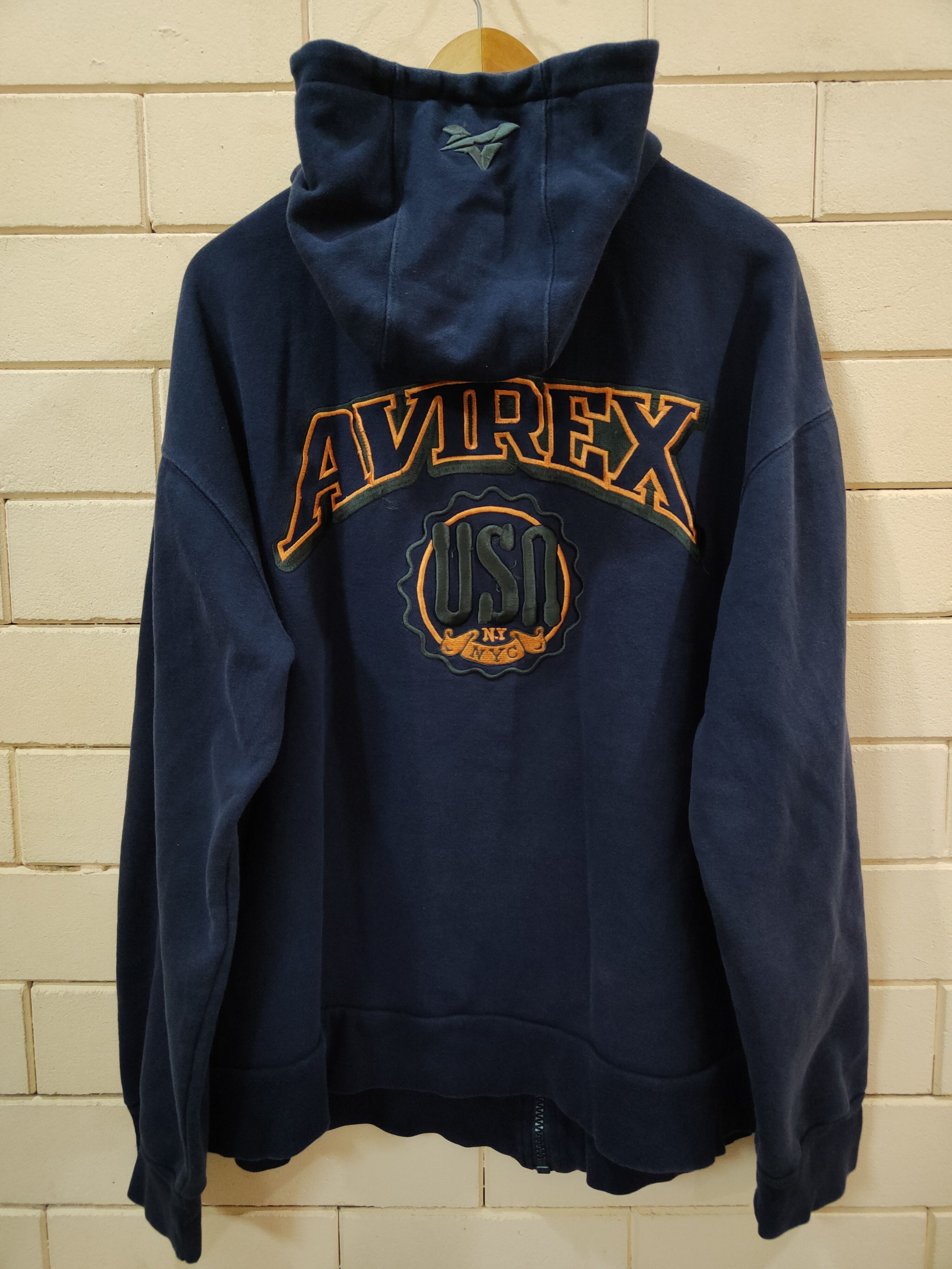 Avirex Big Size Avirex Hoody with Big Spellout Size US XXL / EU 58 / 5 - 1 Thumbnail