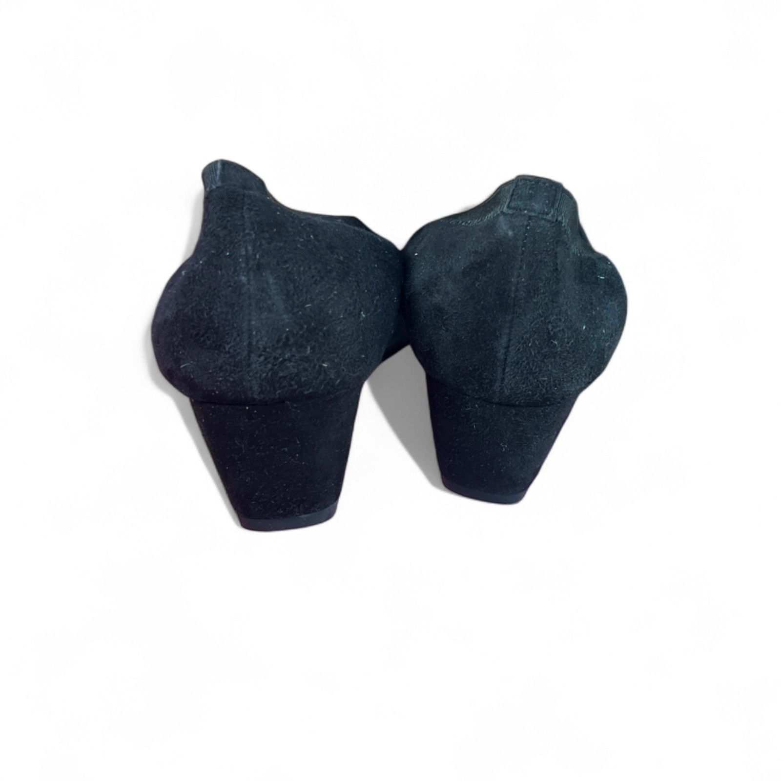 Stuart Weitzman Stuart Weitzman Womens Black Suede Bow Flats Size 8 Comforta Size US 8 / IT 38 - 4 Thumbnail