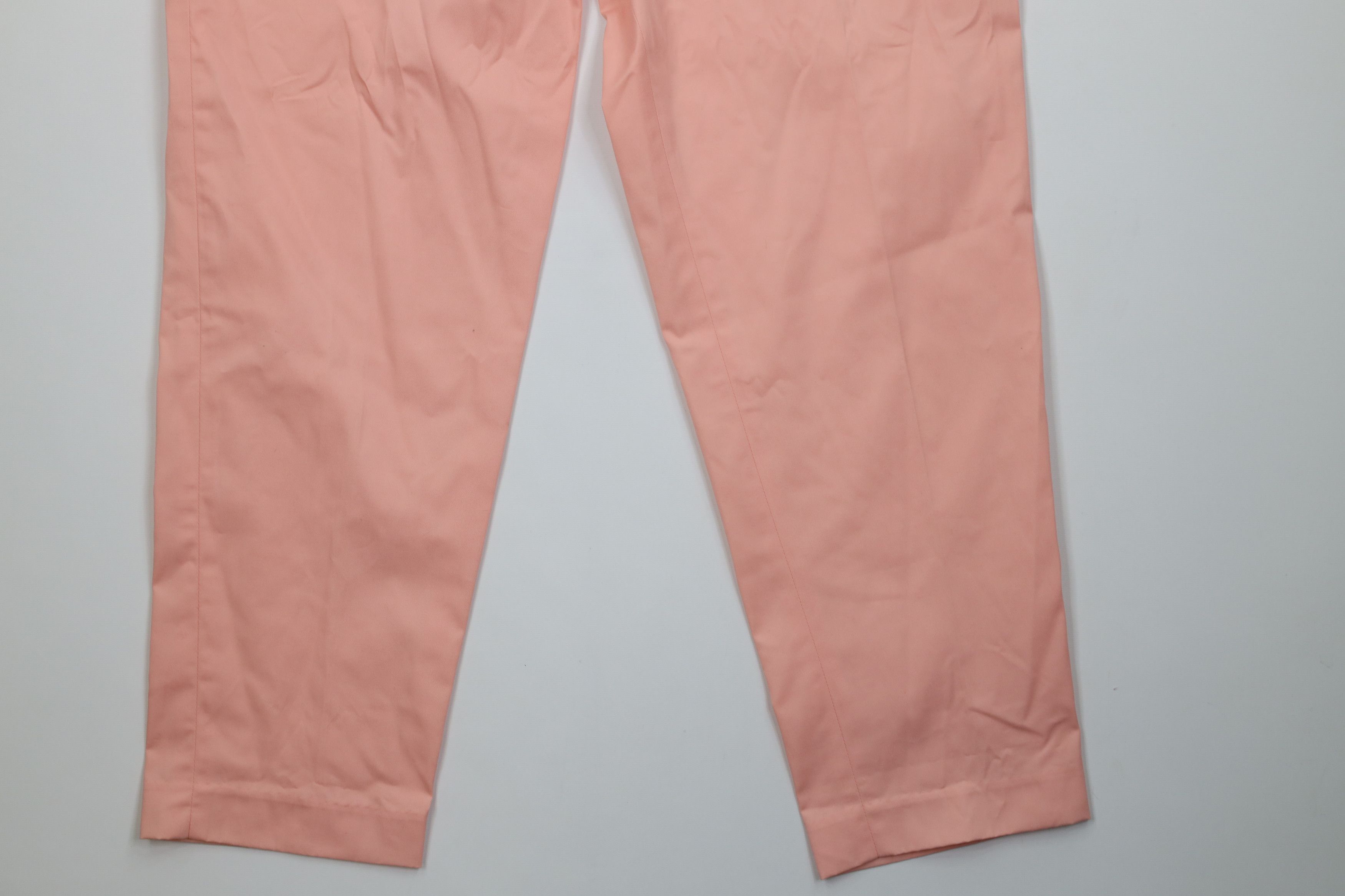 Izod Deadstock Vintage 80s 90s Izod Tennis Golf Chino Pants Pink Size 36" / US 14 / IT 50 - 4 Thumbnail