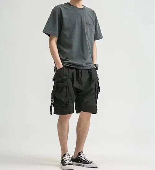 20SS Indigo Union Japan Black Worker Shorts