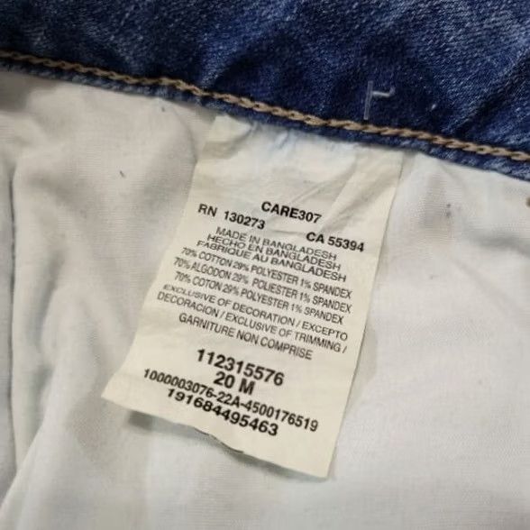 Lee Lee Shorts Womens 20 Blue Size W40 L10 Regular Fit Bermuda Mid Rise Denim Size 42" / US 20 - 6 Thumbnail