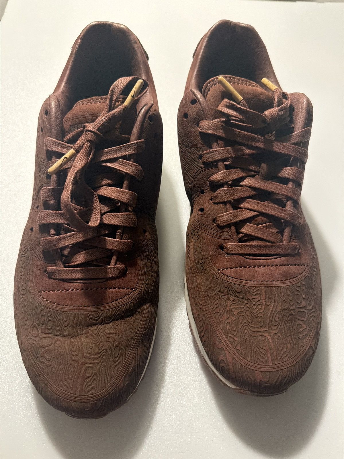 Nike Nike Air Max 90 – Brown Patterned / Textured Upper – Size 11 Size US 11 / EU 44 - 3 Thumbnail