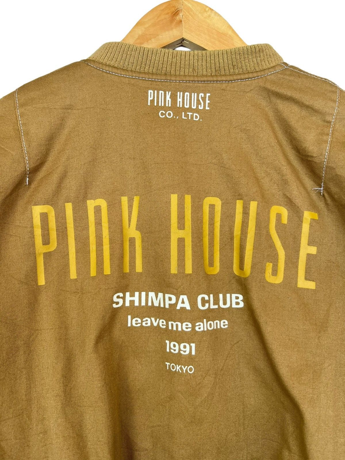Pink House Pink House Japan Brown Varsity Big Logo Multipocket Jacket Size US L / EU 52-54 / 3 - 5 Thumbnail
