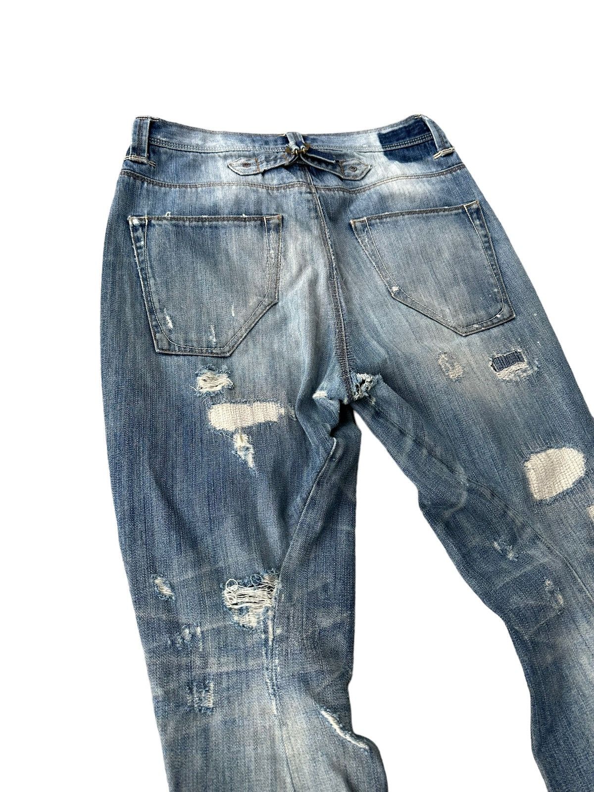 Japanese Brand Bite blue flared denim jeans Size US 30 / EU 46 - 7 Thumbnail