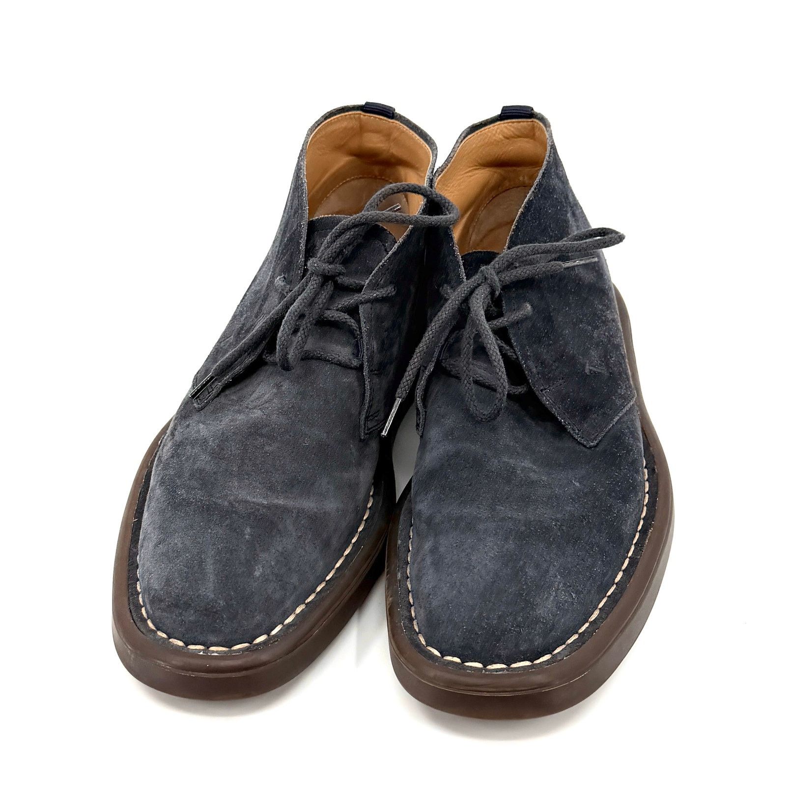 Tod's Tod's Italy Navy Blue Suede Chukka Desert Boots Size US 7 / EU 40 - 4 Thumbnail