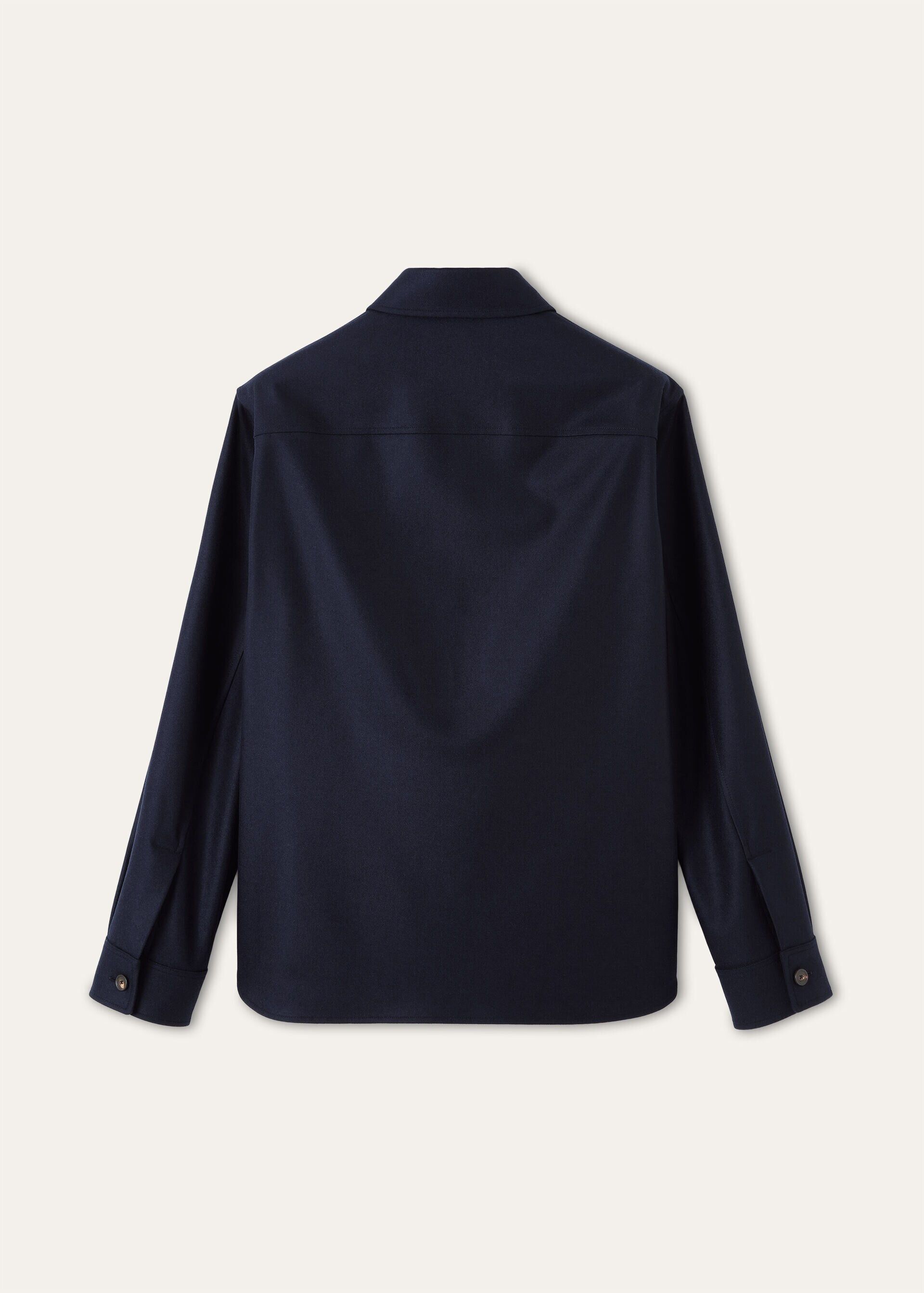 Loro Piana os11x0326 FAQ1848 Jim Overshirt in China Blue Size US M / EU 48-50 / 2 - 6 Thumbnail